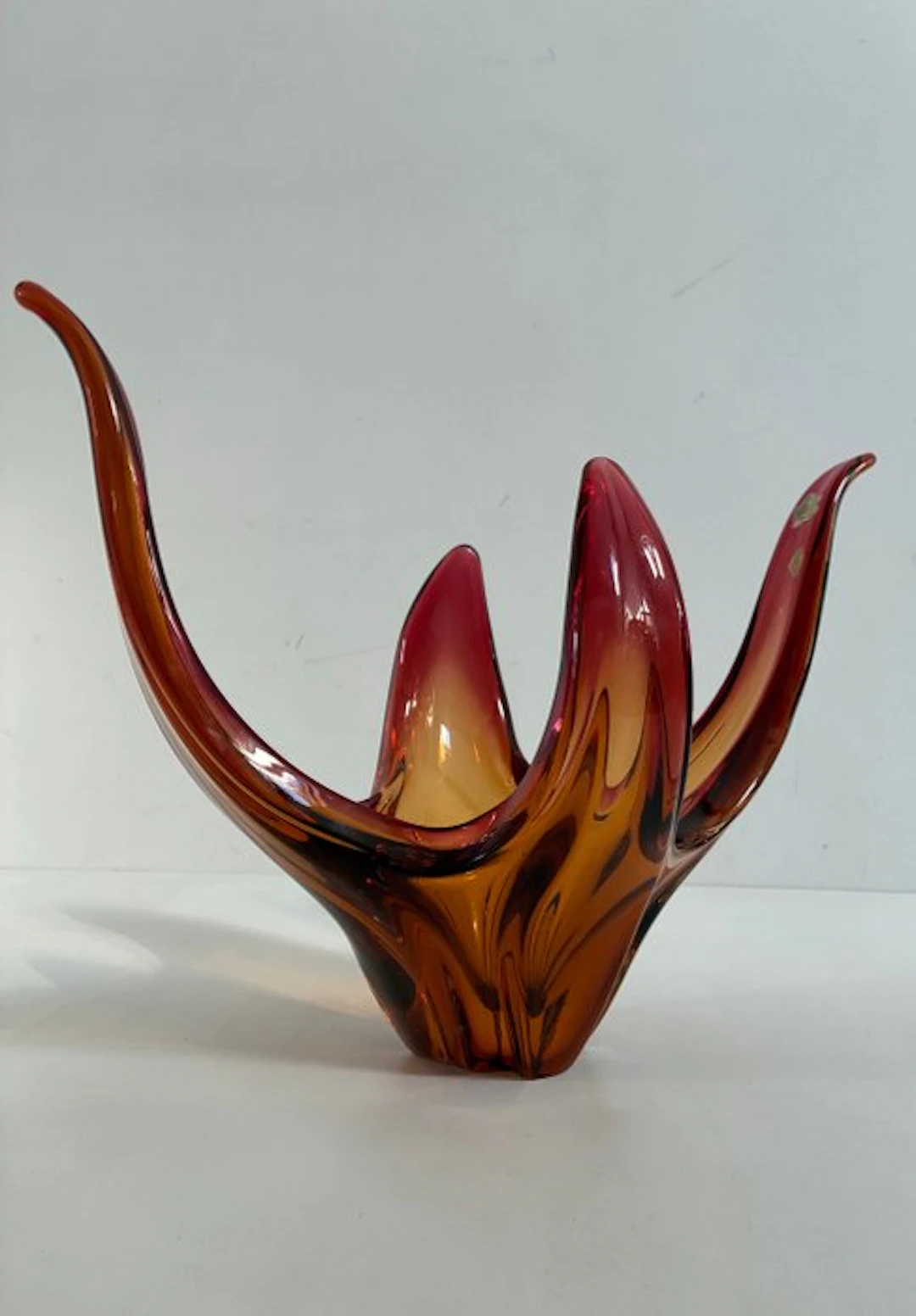 Cristallo Venezia - Vase - Murano glass - Vintage table centerpiece - 41 cm
