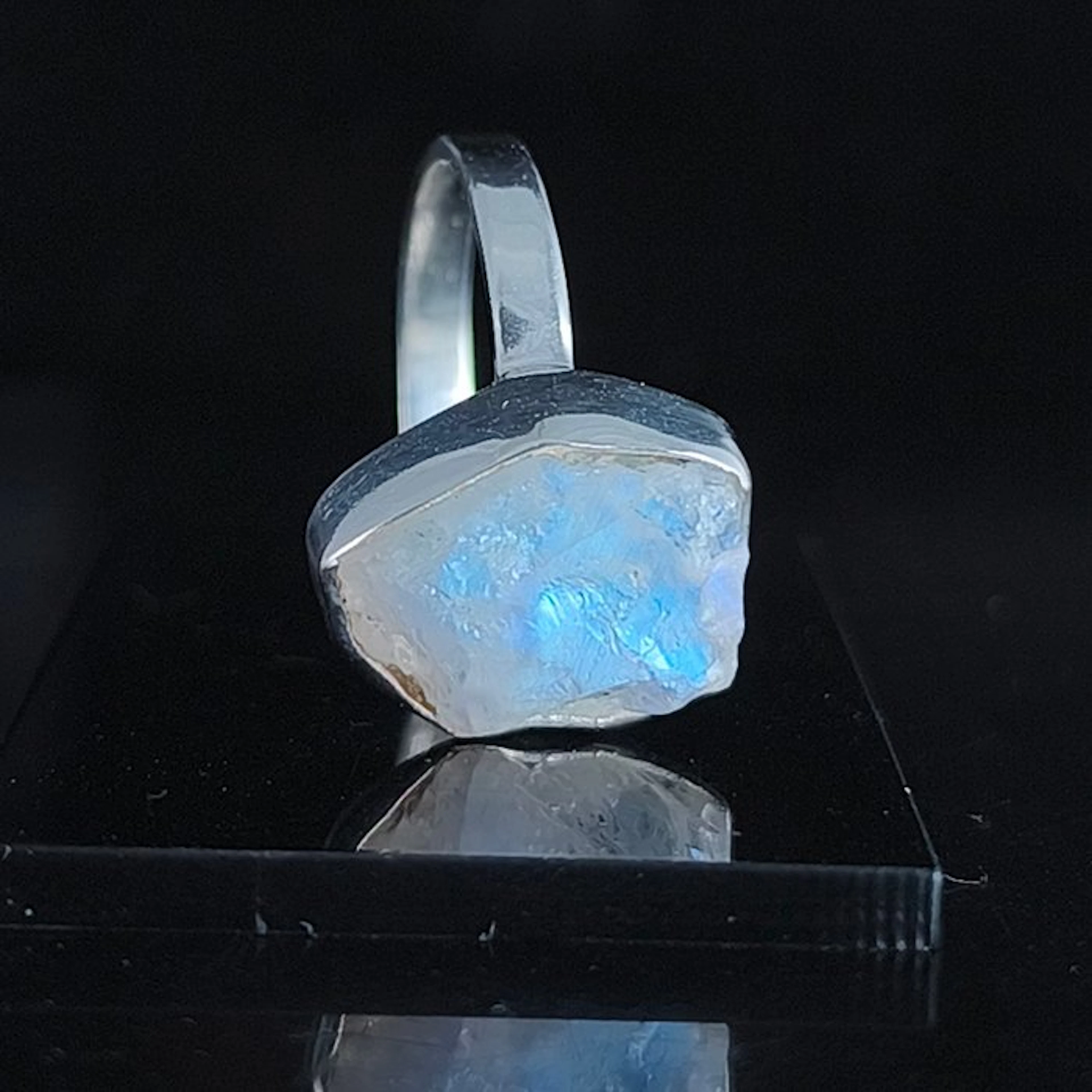 Silver - Ring - Moonstone in the Rough