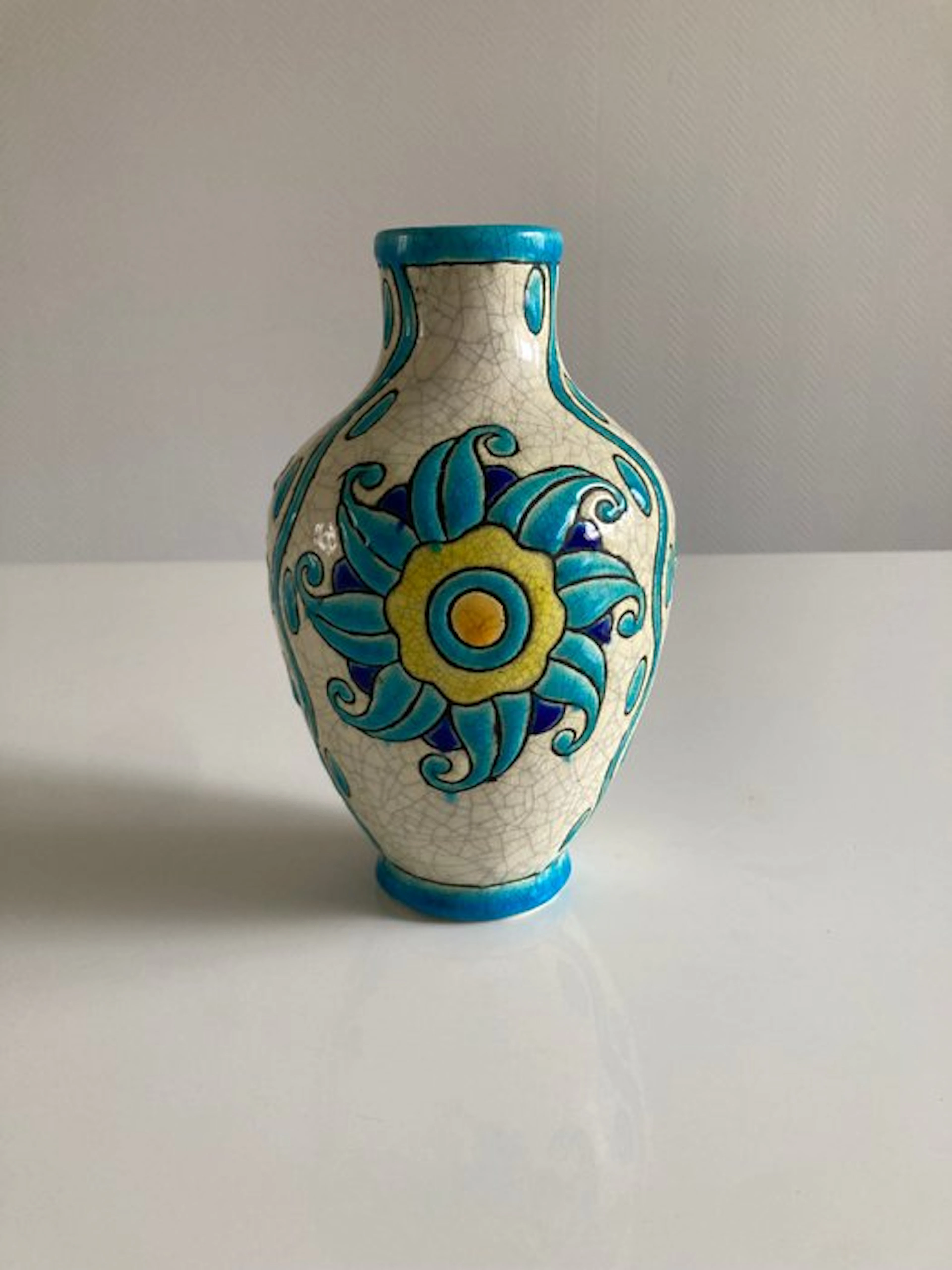Boch Frères - Charles Catteau - Vase - D889 - Earthenware - Art Deco period