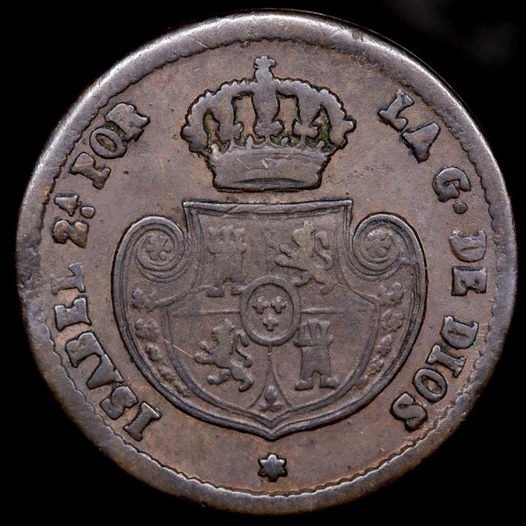Spain. Isabel II. Decima de Real 1853 - Segovia (No reserve price)