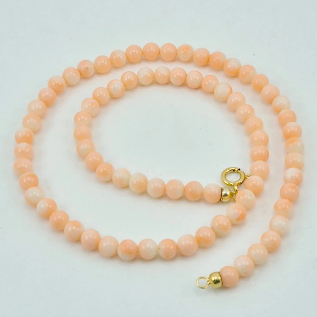 Coral - Silver, Gold-plated, No Reserve - Necklace - PINK CORAL