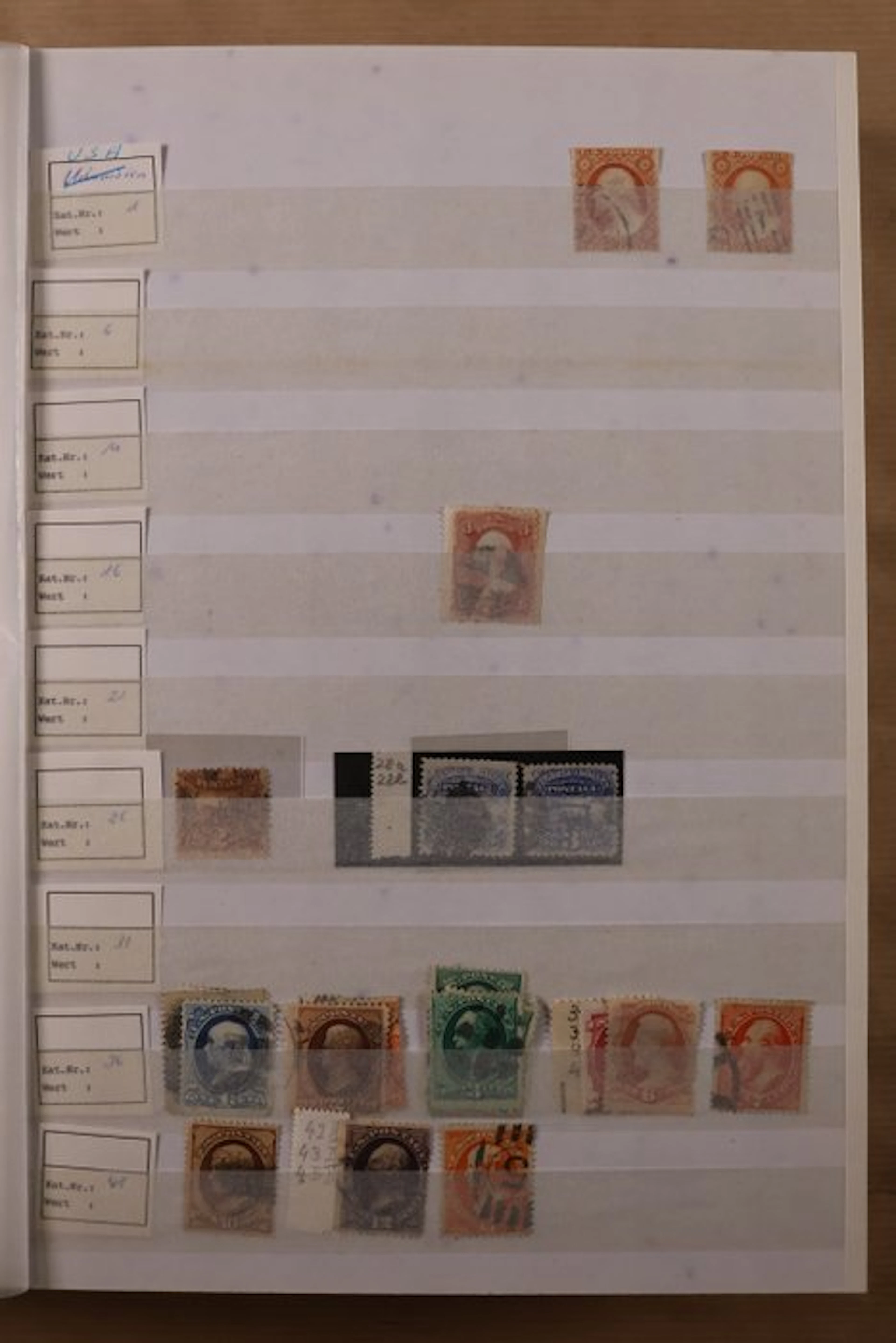 United States 1851/2001 - Large stock in the stock ledger