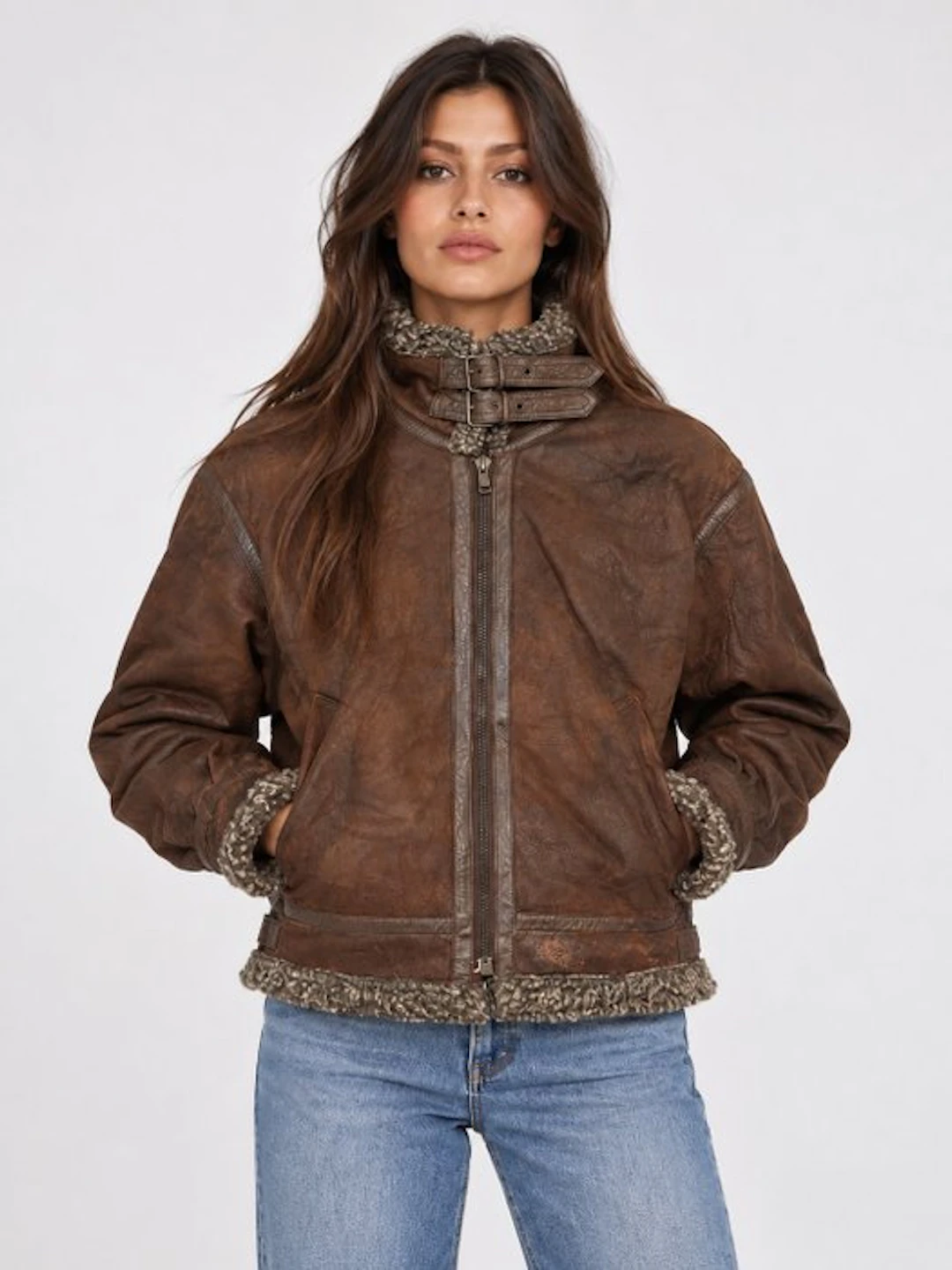 Vintage Original Shearling - Soft Sheepskin style B-3 - Jacket - Vintage