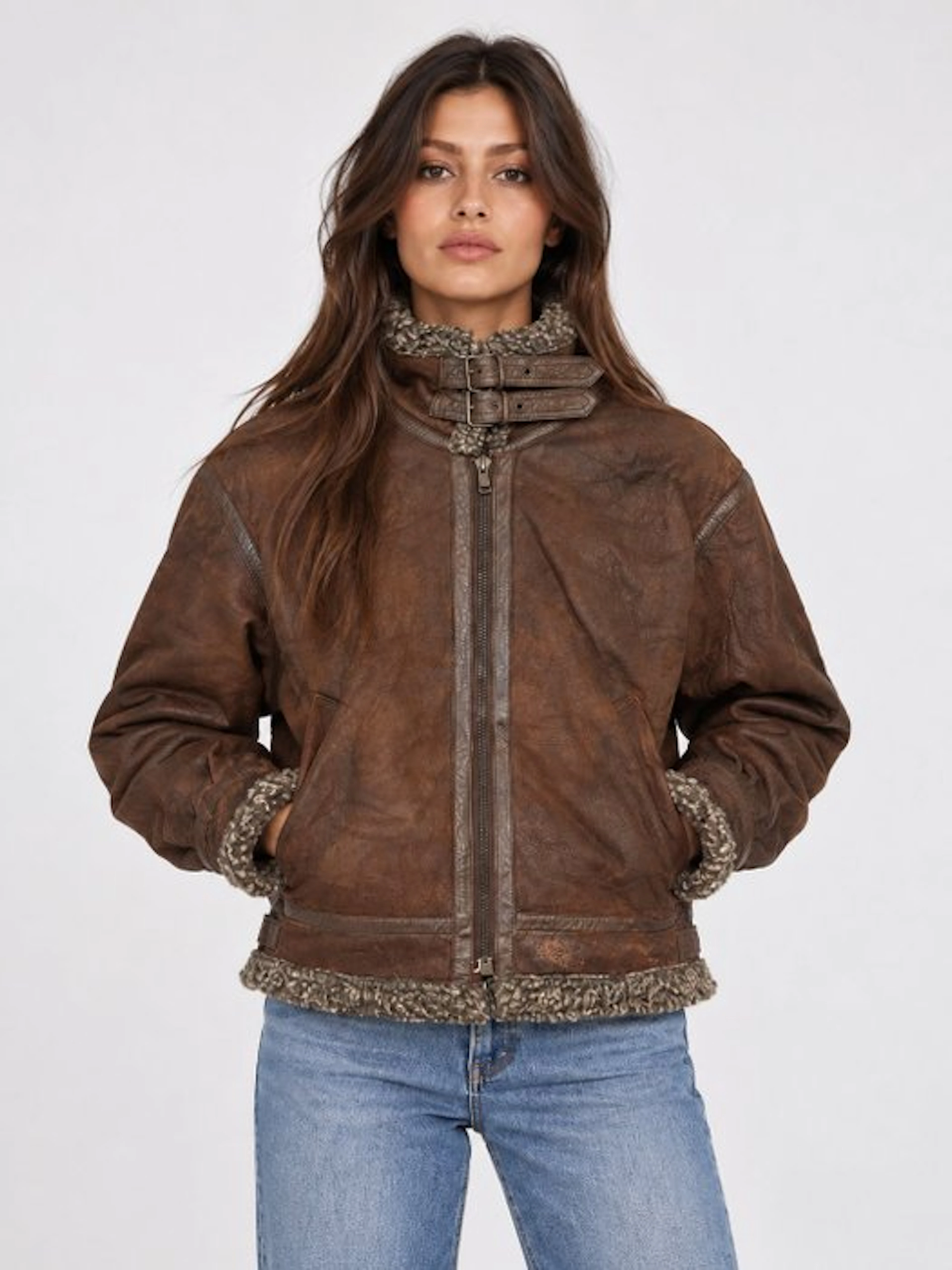 Vintage Original Shearling - Soft Sheepskin style B-3 - Jacket - Vintage