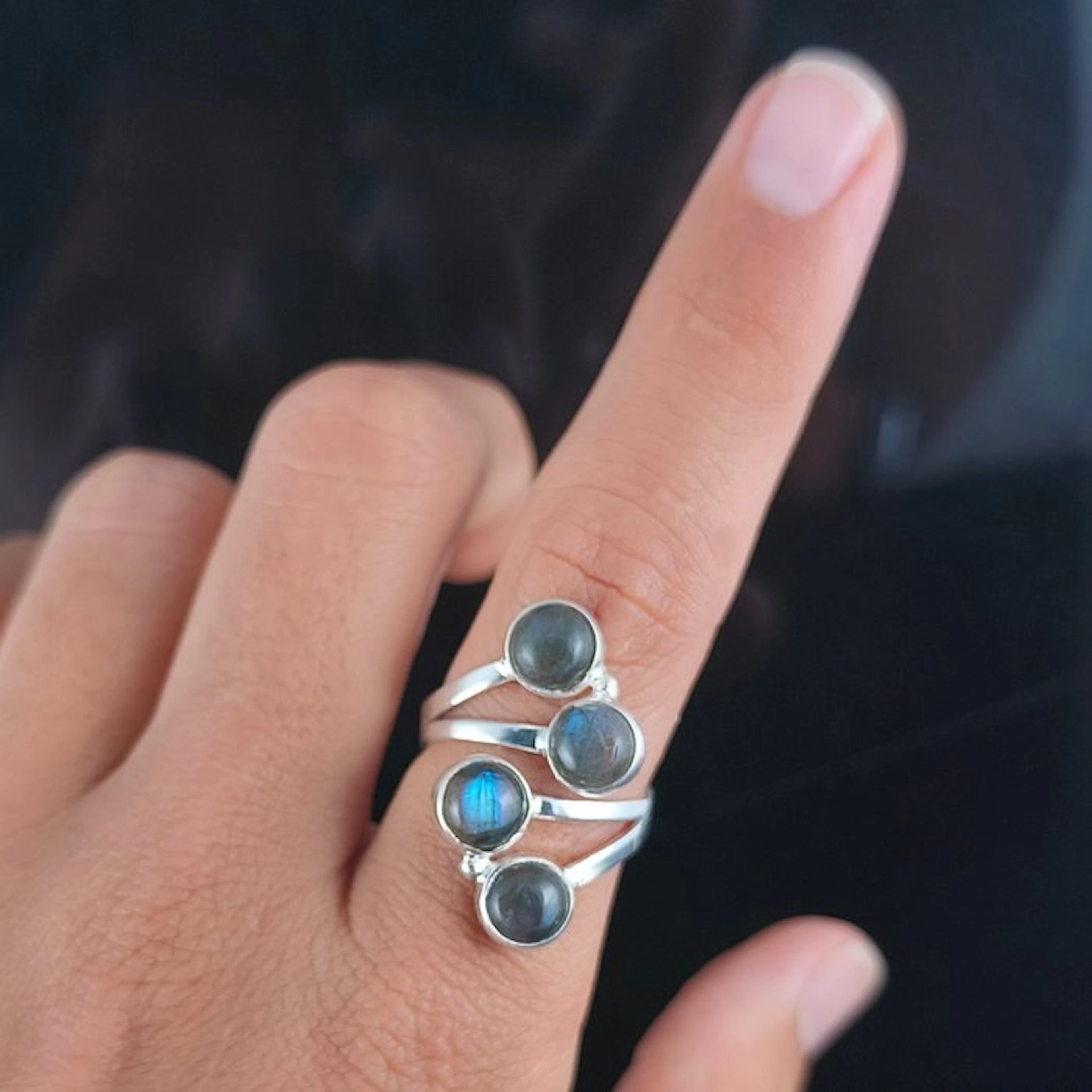 Silver - Ring - Labradorite Sterling Silver