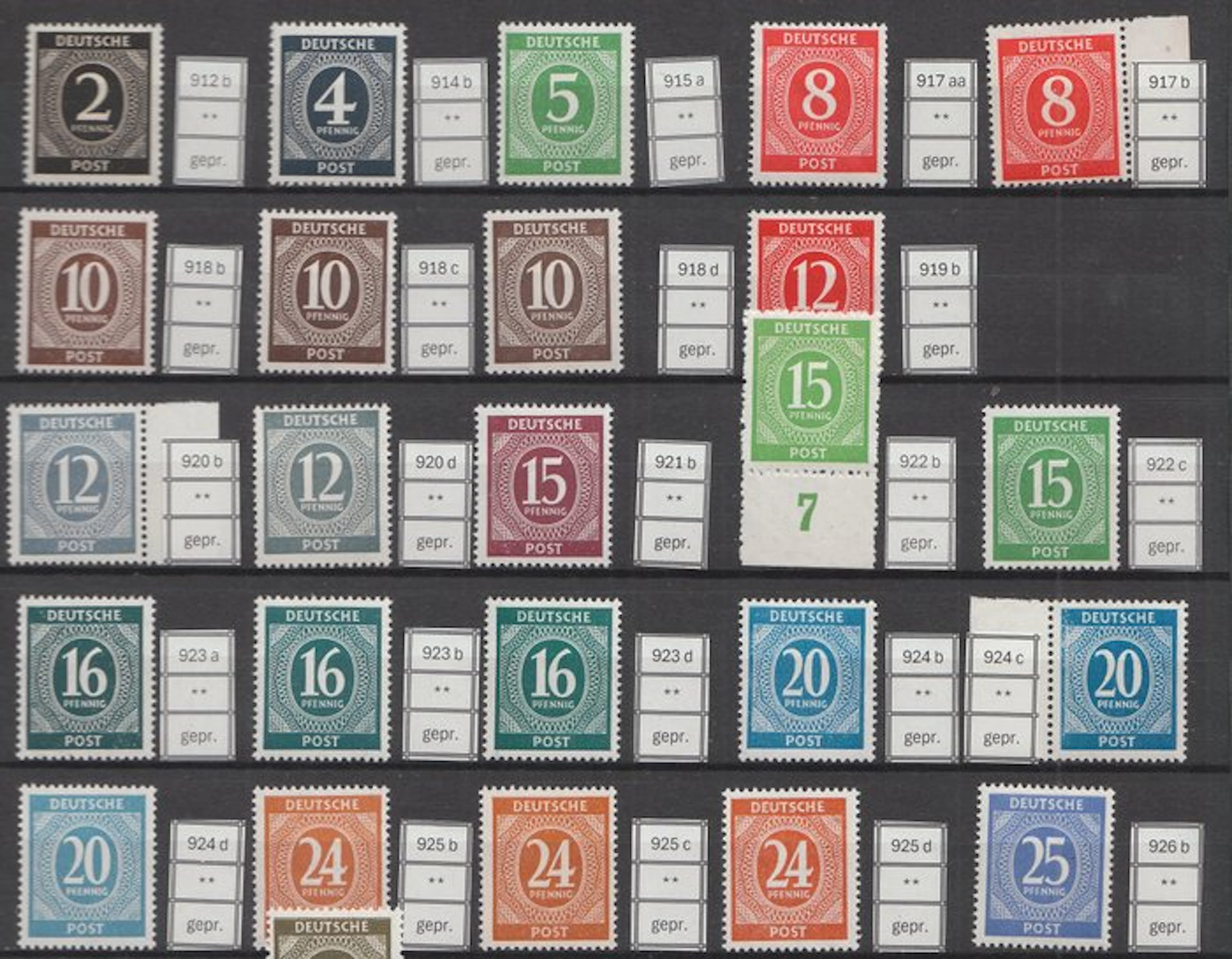 Germany 1946/1948 - Digits series
