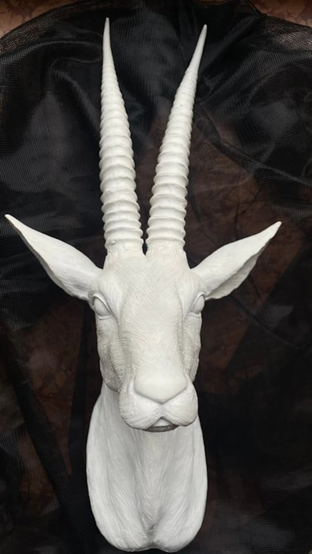 Sculpture, Naturgetreuer Antilopen - Kopf - 44 cm - synthetic resin