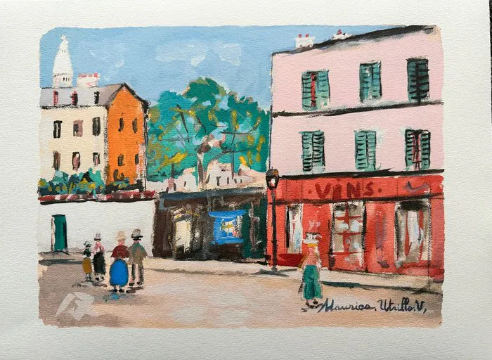 Maurice Utrillo (1883-1955) - Le cabaret des muses