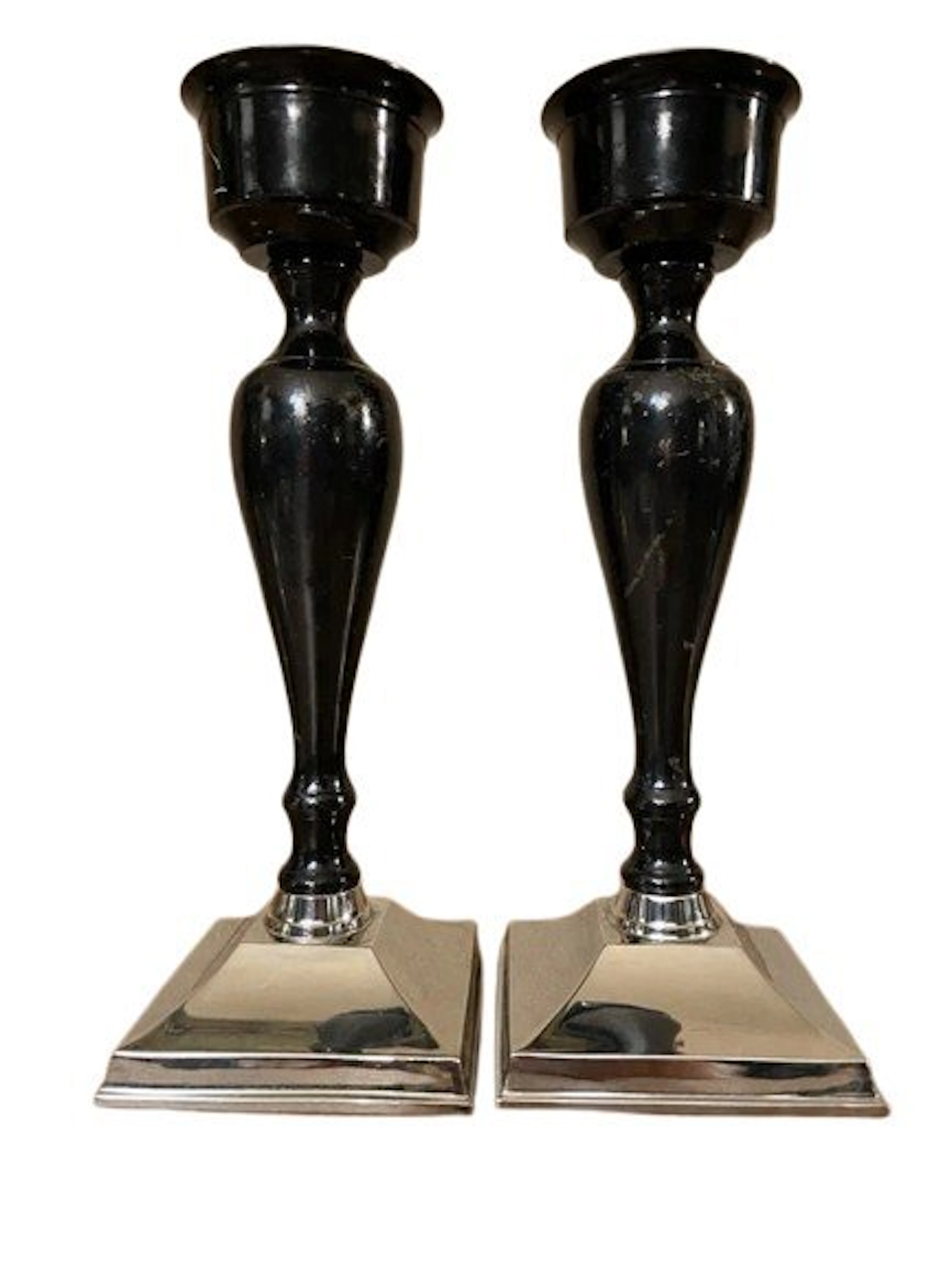 Candleholder - France, vintage elegent 2 candlesticks