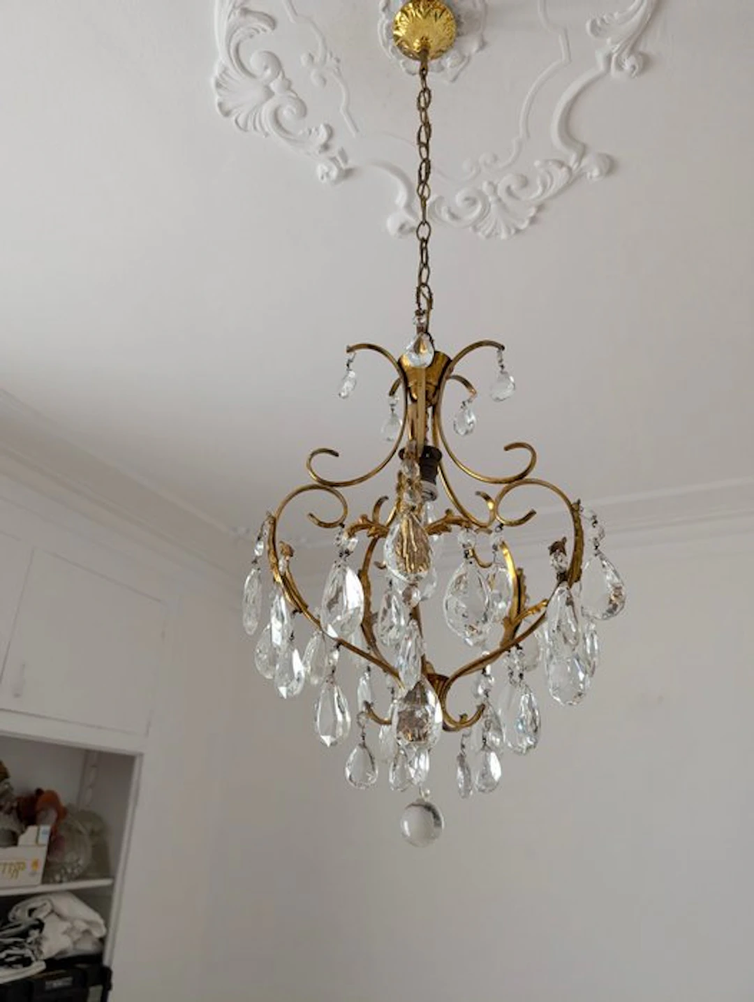 Hanging lamp - Crystal - Crystal Heart