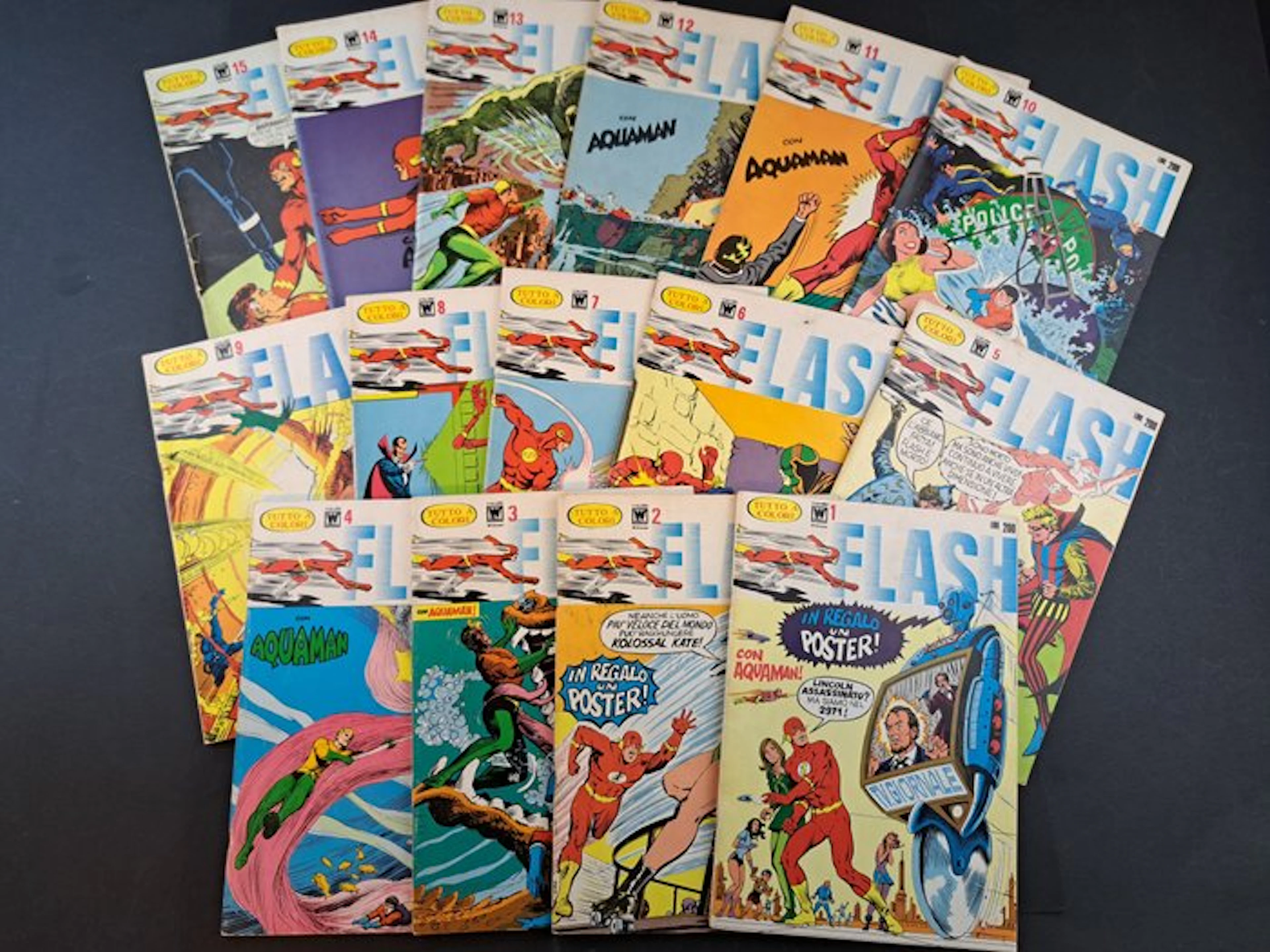Flash Williams Completa con Poster - 15 Comic - 1972