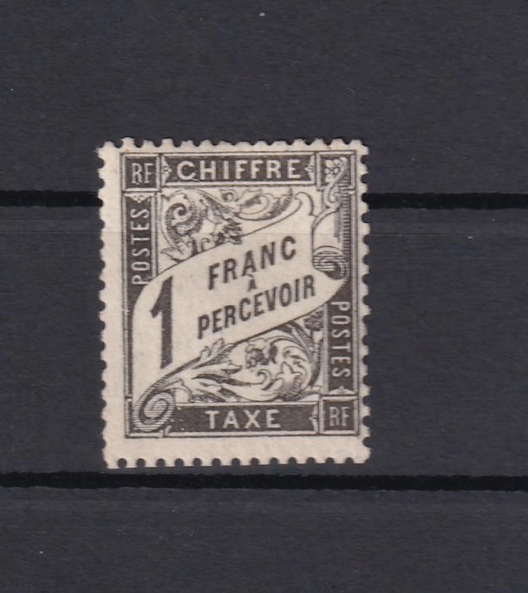 France 1882 - côte 1500€, taxe 2f noir - Yvert taxe n°22
