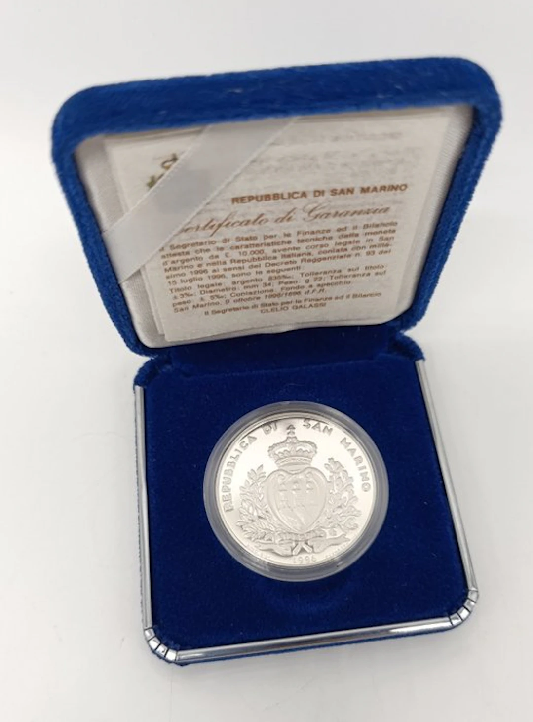 San Marino. 10000 Lire 1996 (No reserve price)