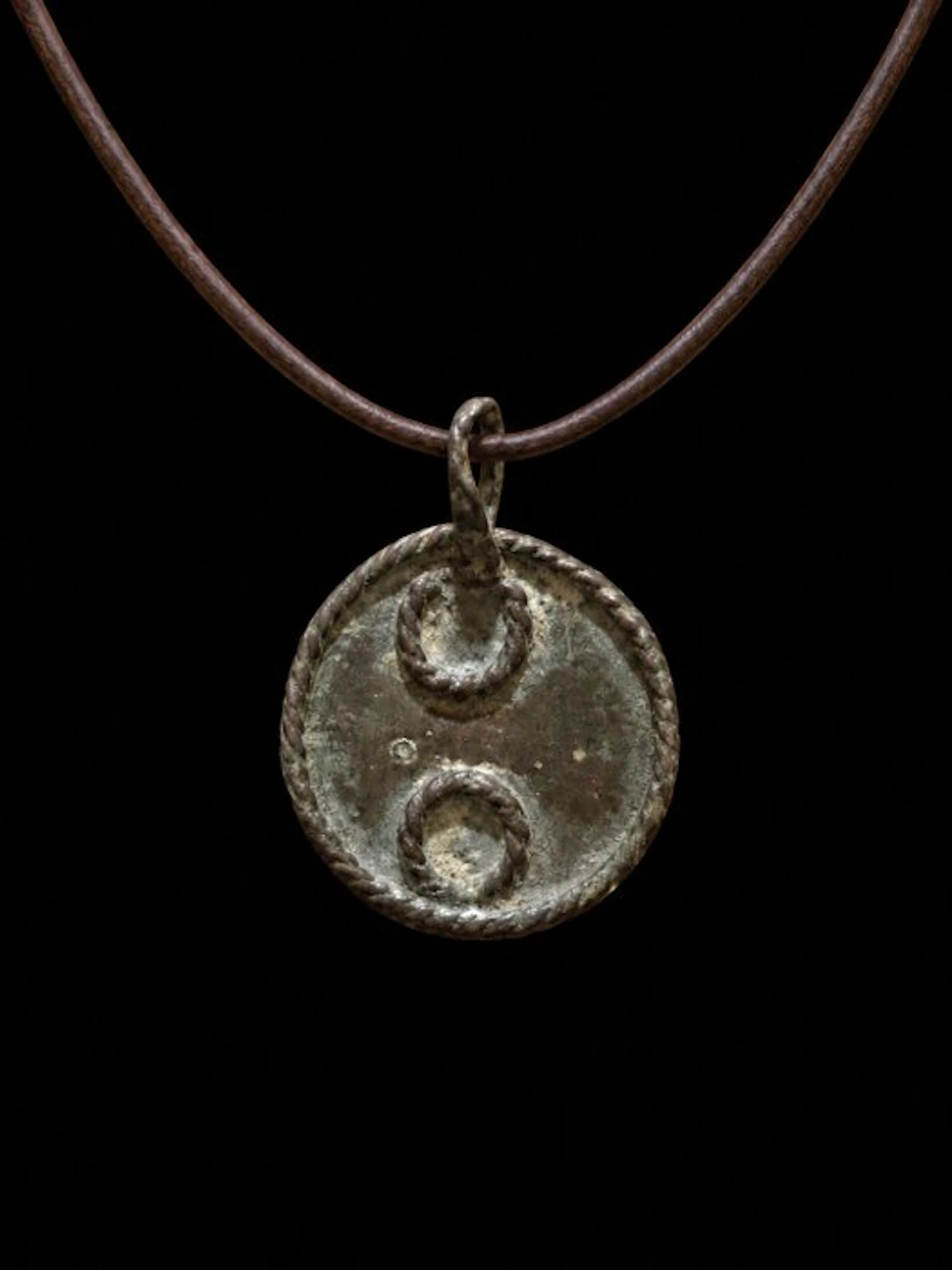 Medieval Bronze Shield Amulet Pendant – Bronze –...