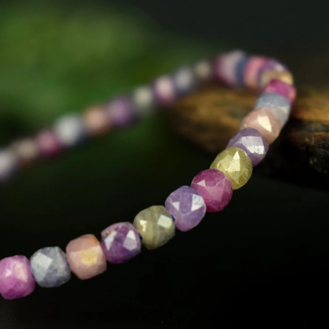Natural multicolored sapphires – exceptional – natural colors- 7.8 g