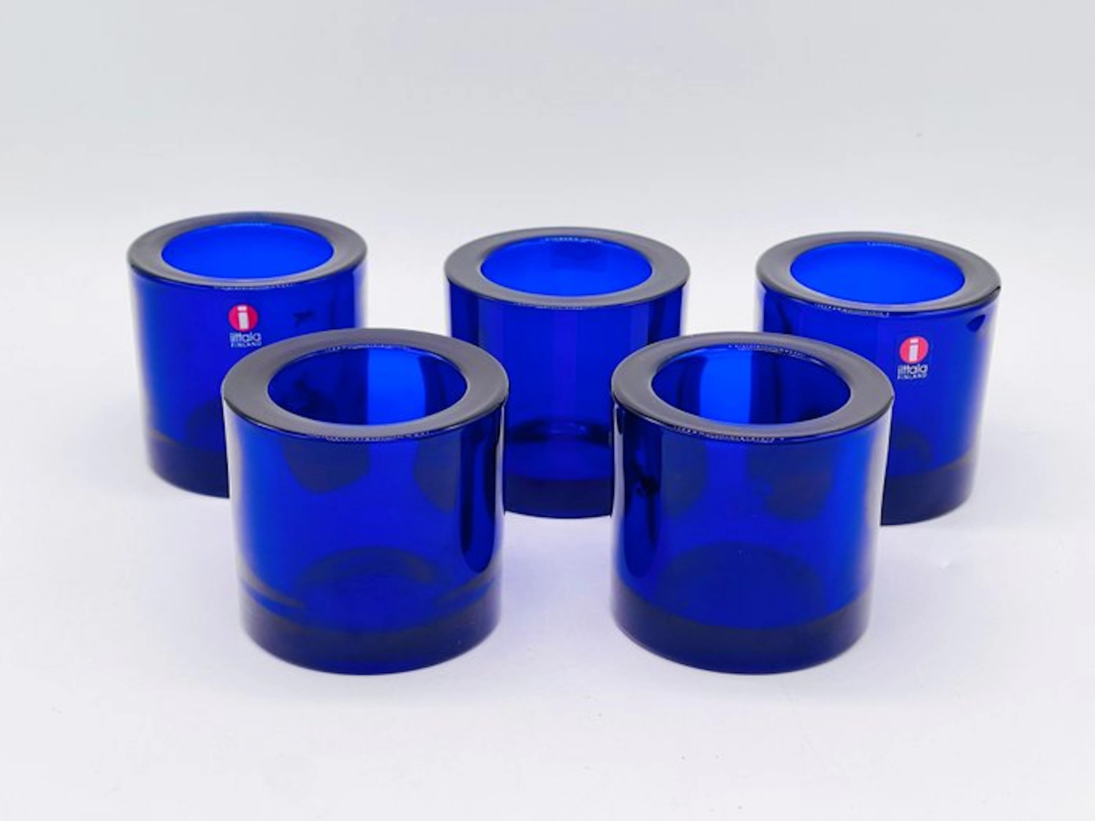 Iittala - Tealight holder Kivi (5) - Glass - 5 Marimekko tea lights