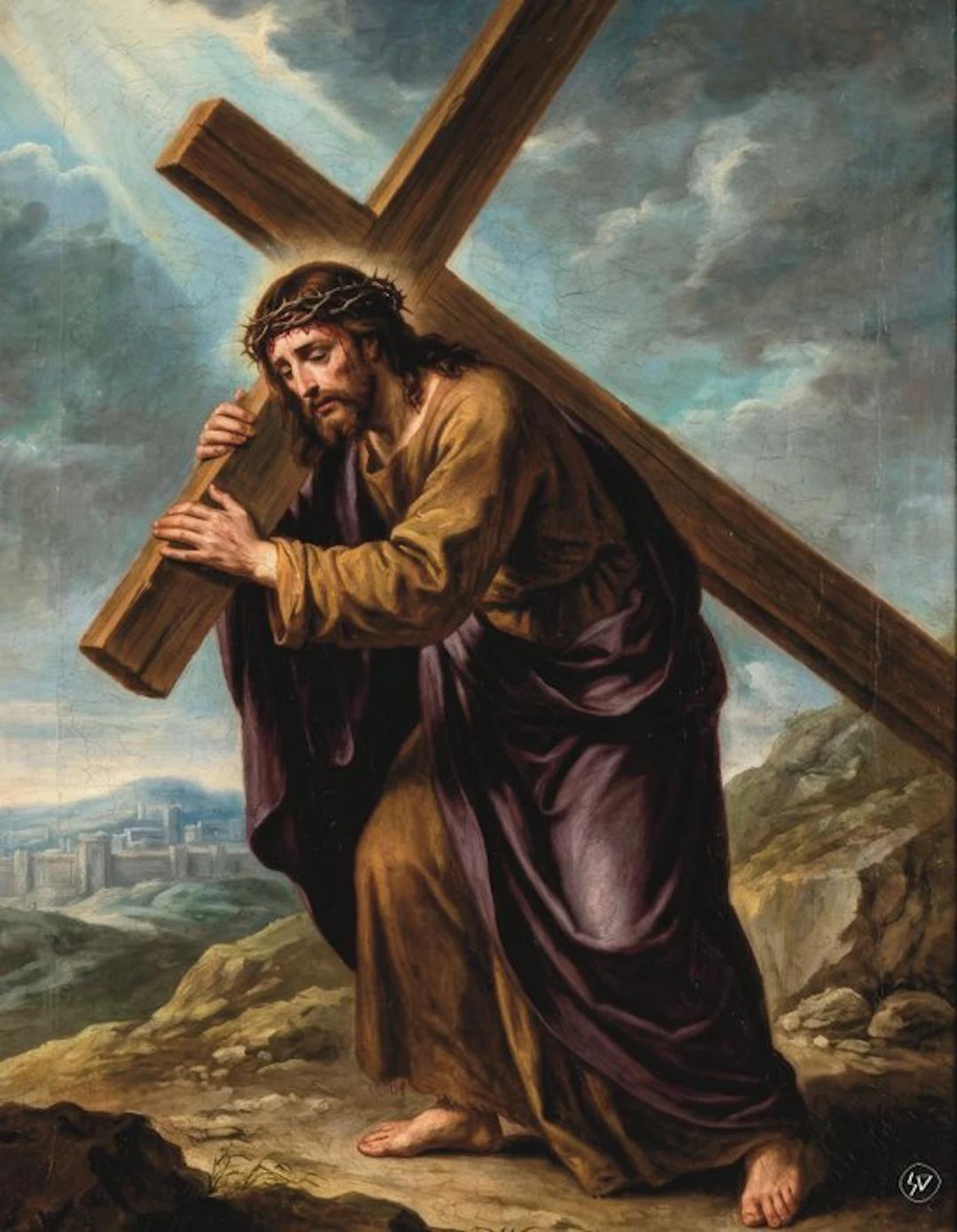 SDIMART - Jesus The Road to Calvary One of One Canvas Limited Edition