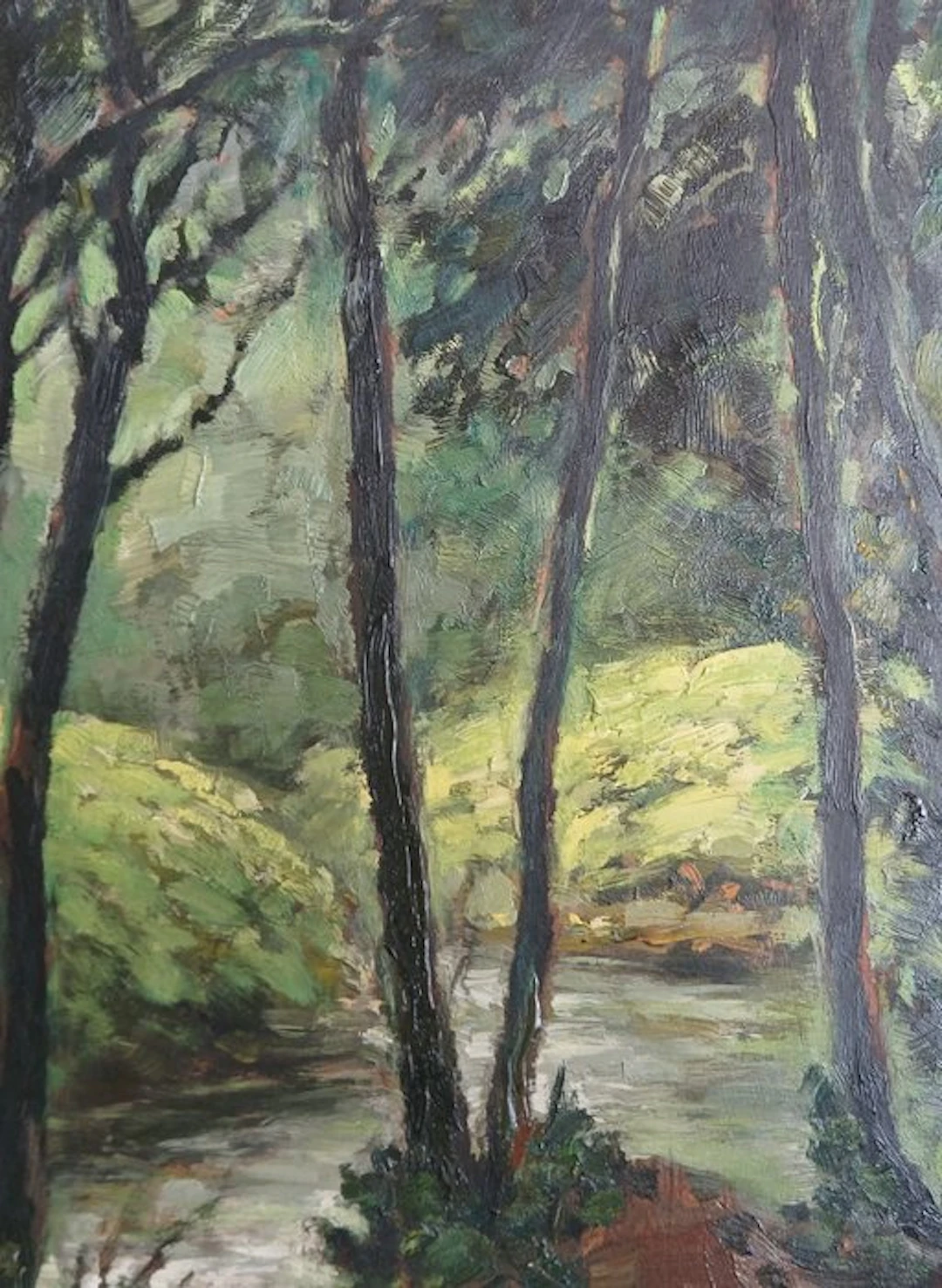 Henri Valery Vanderpoorten (1897-1977) - Lentegroen landschap - Ardennen