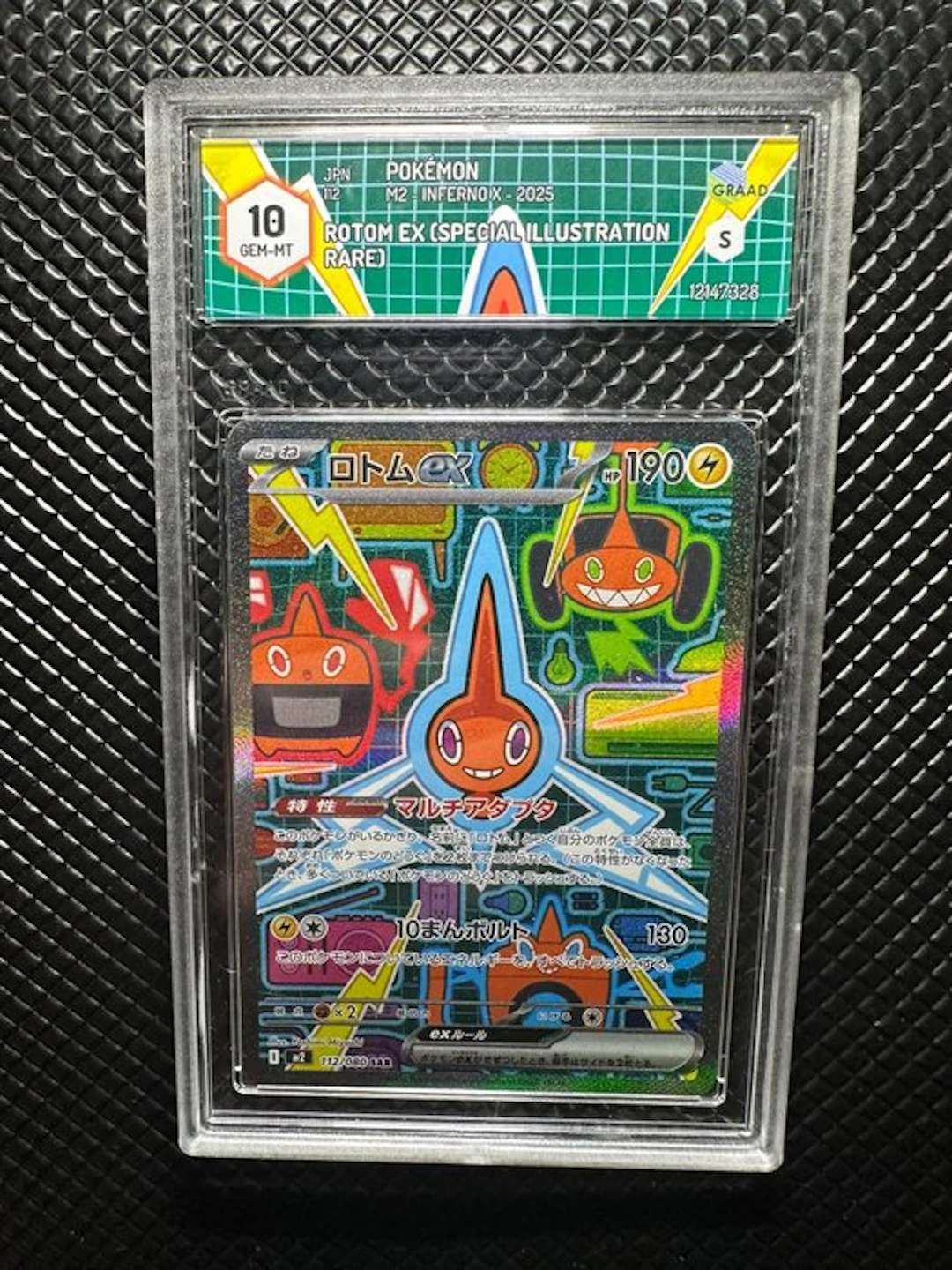 Pokémon - 1 Graded card - Rotom EX 112/080 Foil
