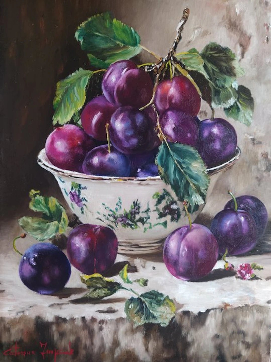 Caterina Imperiale (1962) - Vaso con prugne