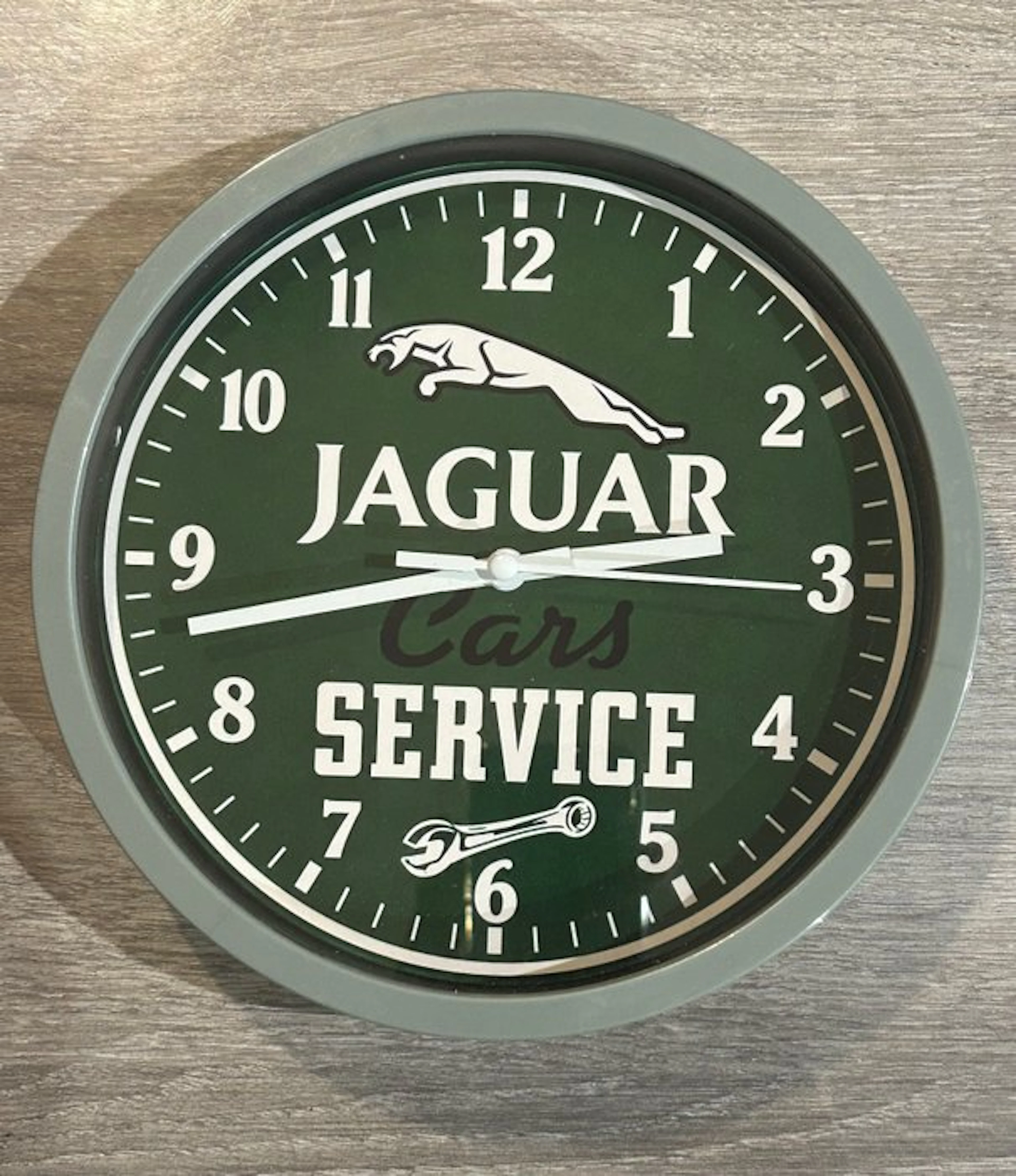 Clock - Jaguar - Horloge Jaguar Service style retro - 2026