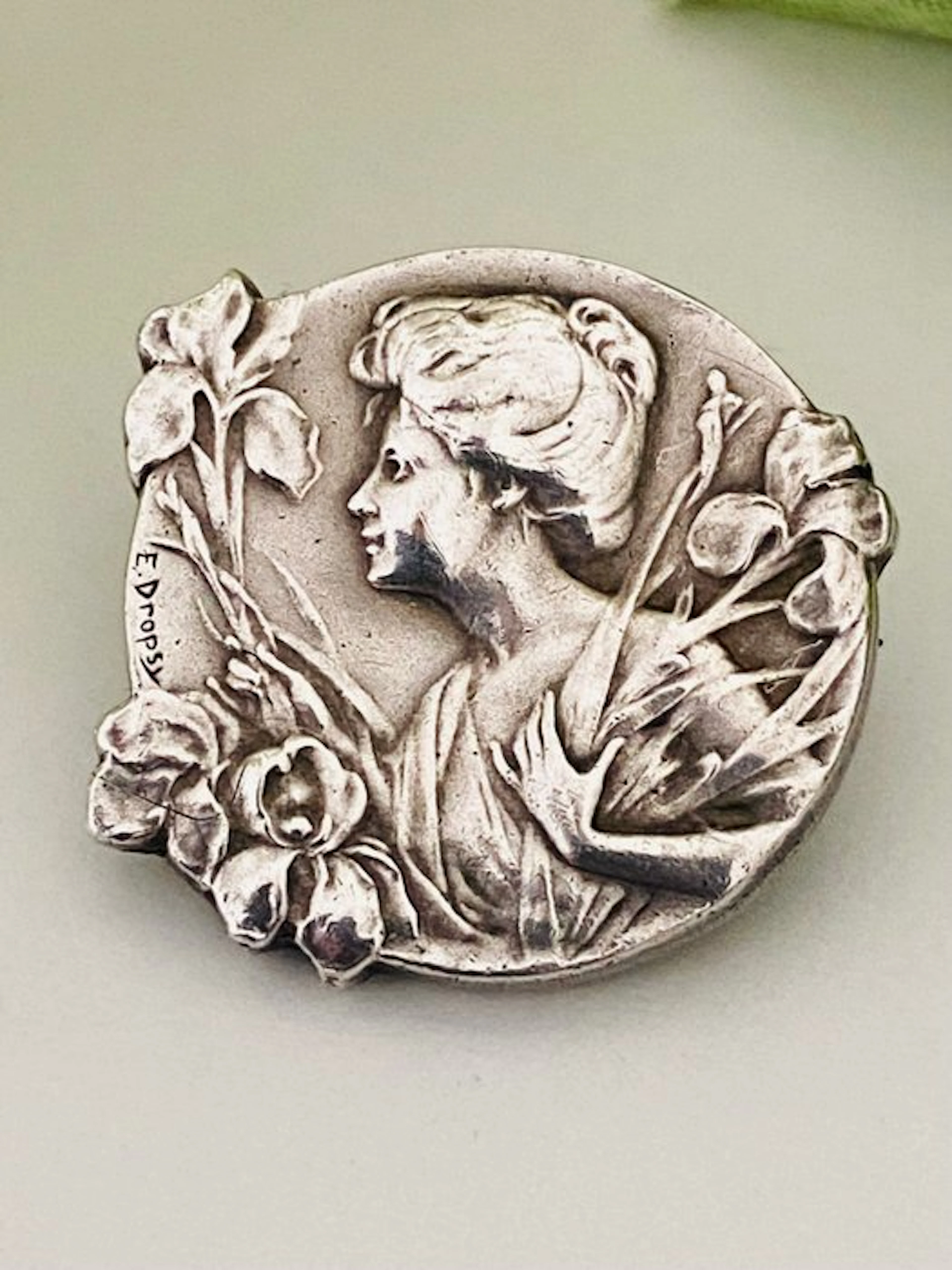 Silver, E. Dropsy (1848-1923) - Maison Savard - Art Nouveau - France - Brooch