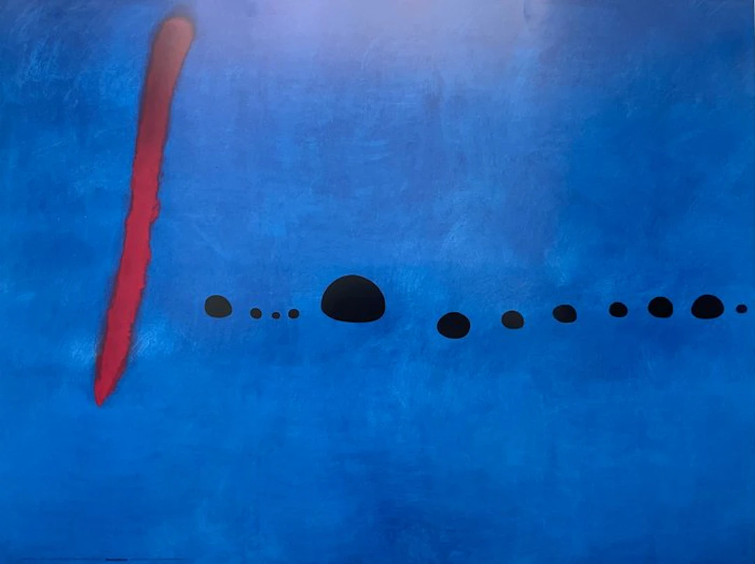 Joan Miró (after) - Bleu II - Offset Lithograph - 80x60 - M&S licensed print