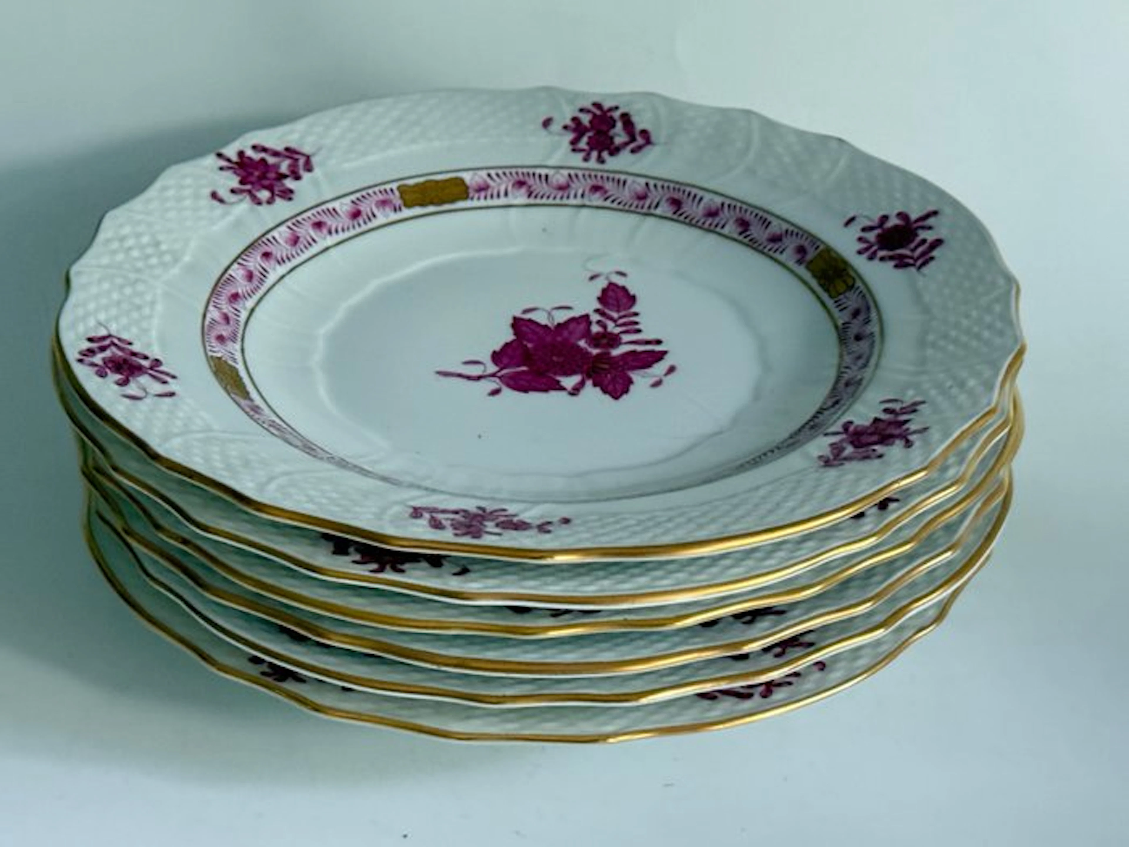 Herend - Breakfast plate (6) - Apponyi Purpur TELLER 517...