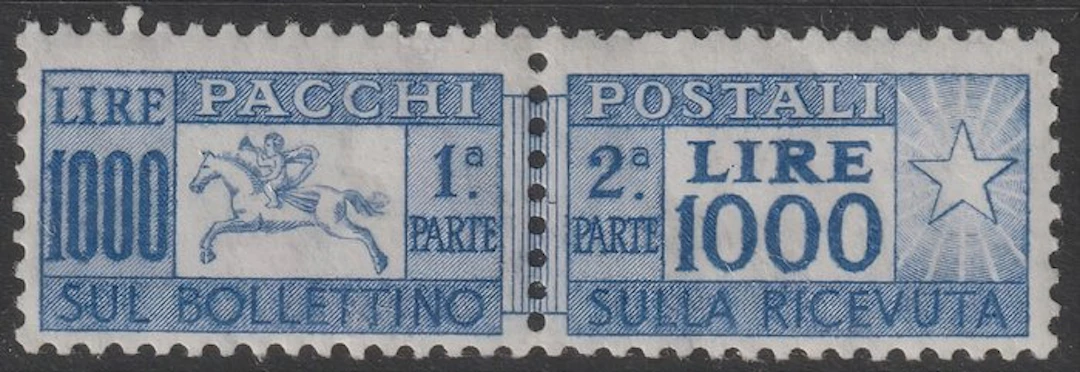 Italian Republic 1954 - 1000 lire 'Cavallino' new with...