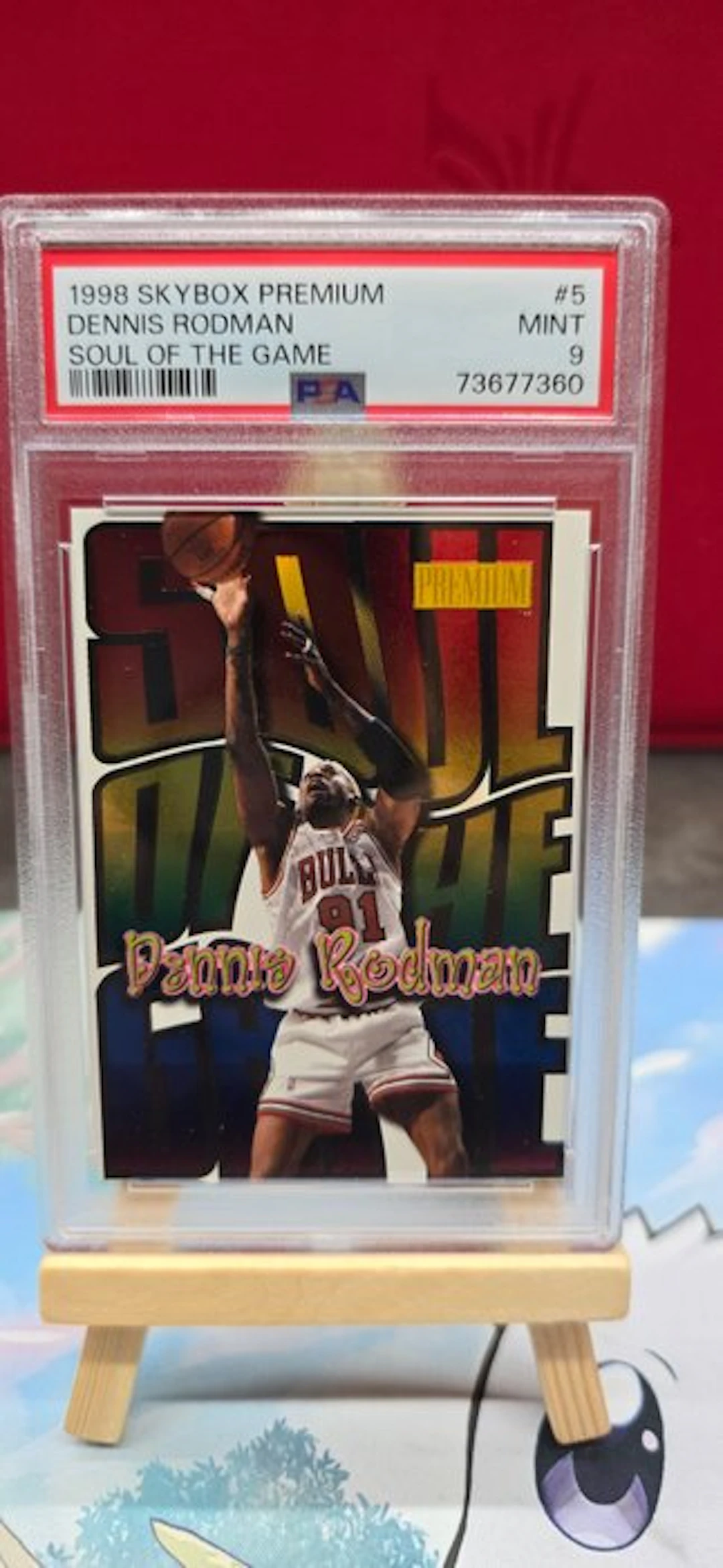1998 Skybox Skybox Premium Dennis Rodman 5 Graded card - PSA 9 - 1 Graded card