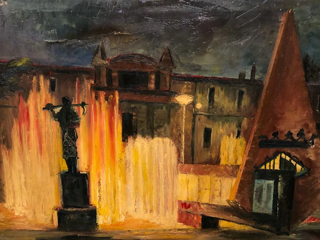 École Espagnole (c. 1970) - La Nuit du Feu pendant les Fallas de Valencia