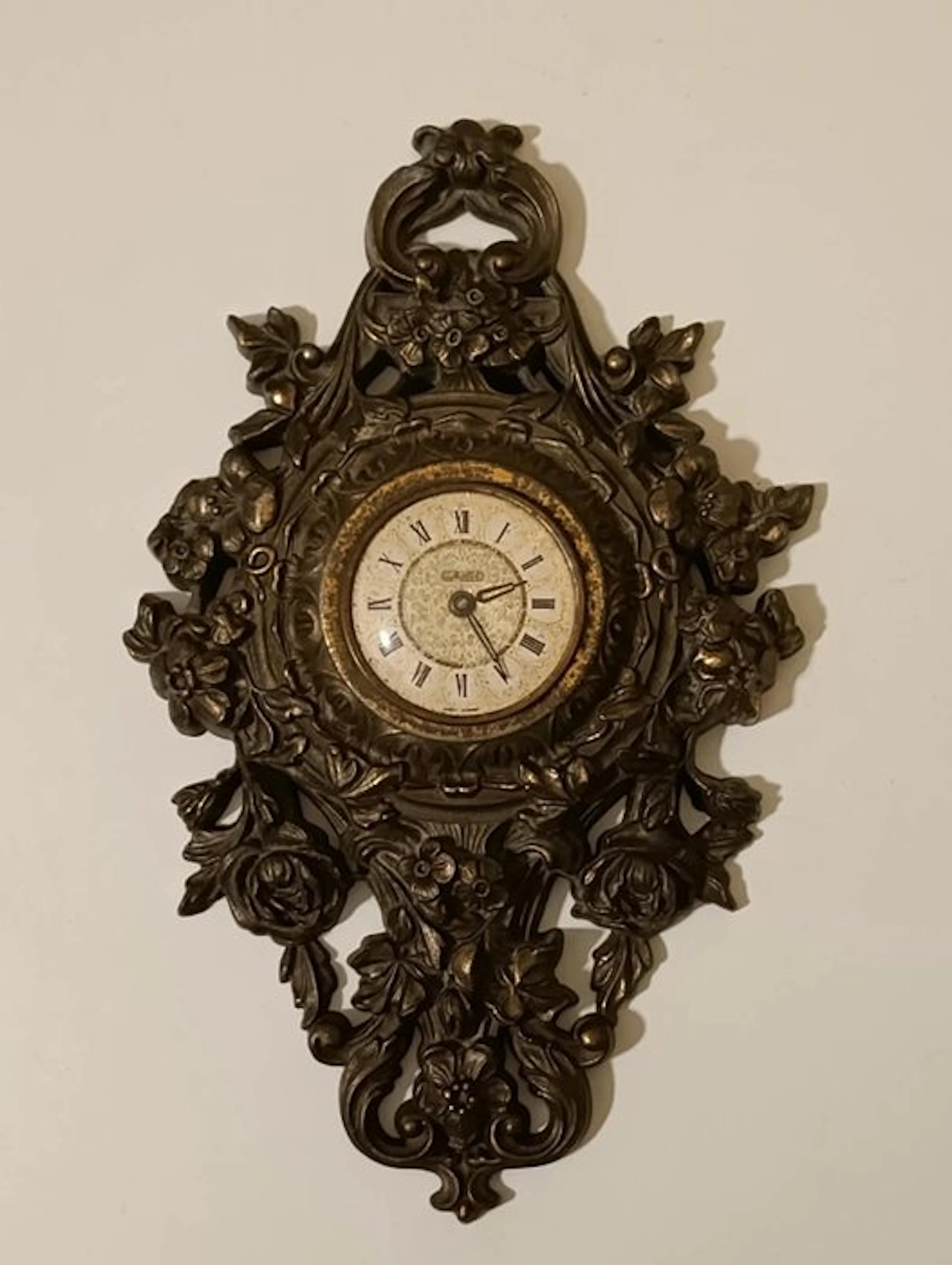 Wall clock - Bronze - 1960-1970