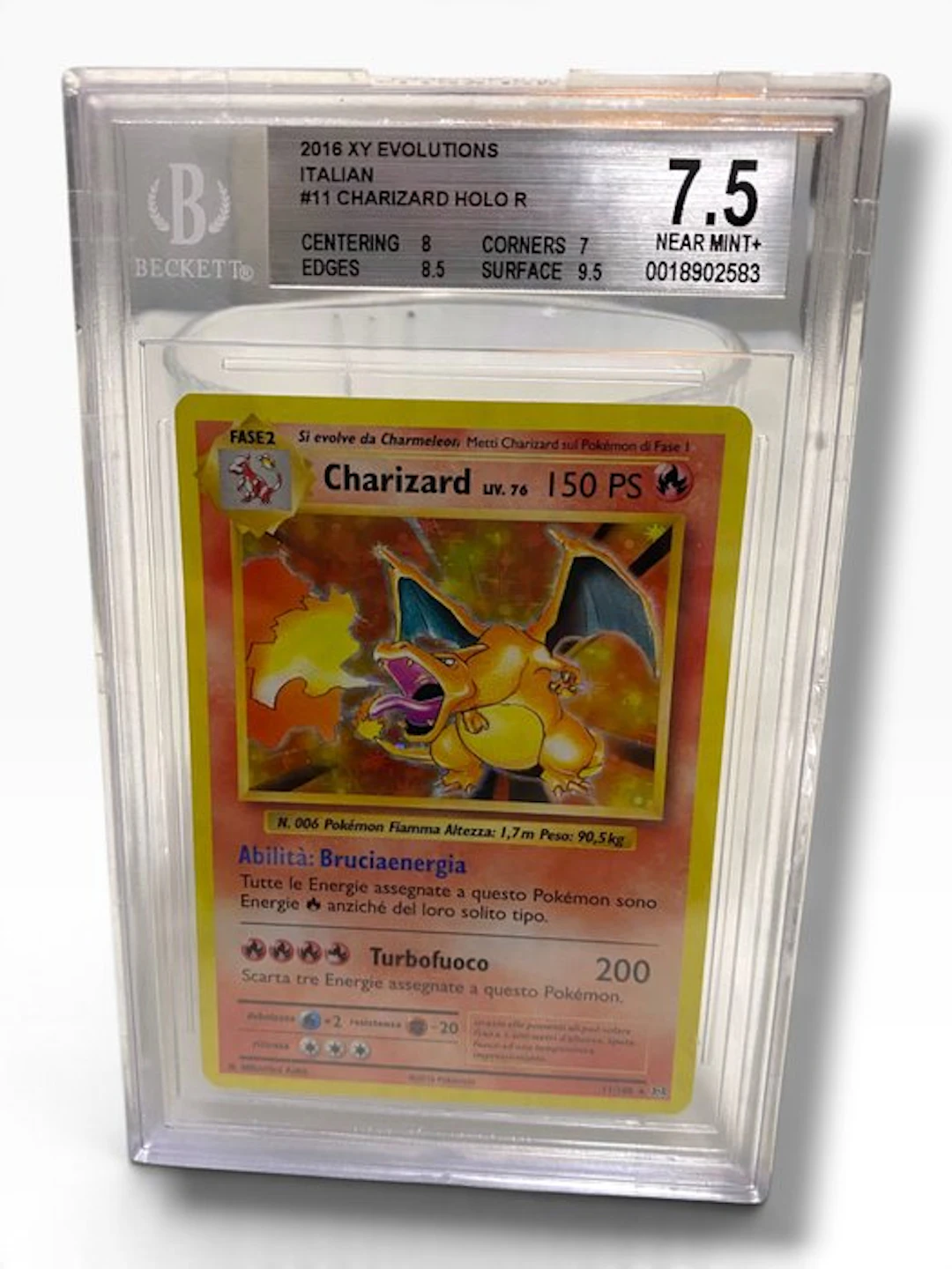 Pokémon Graded card - Charizard Limited edition - Beckett...
