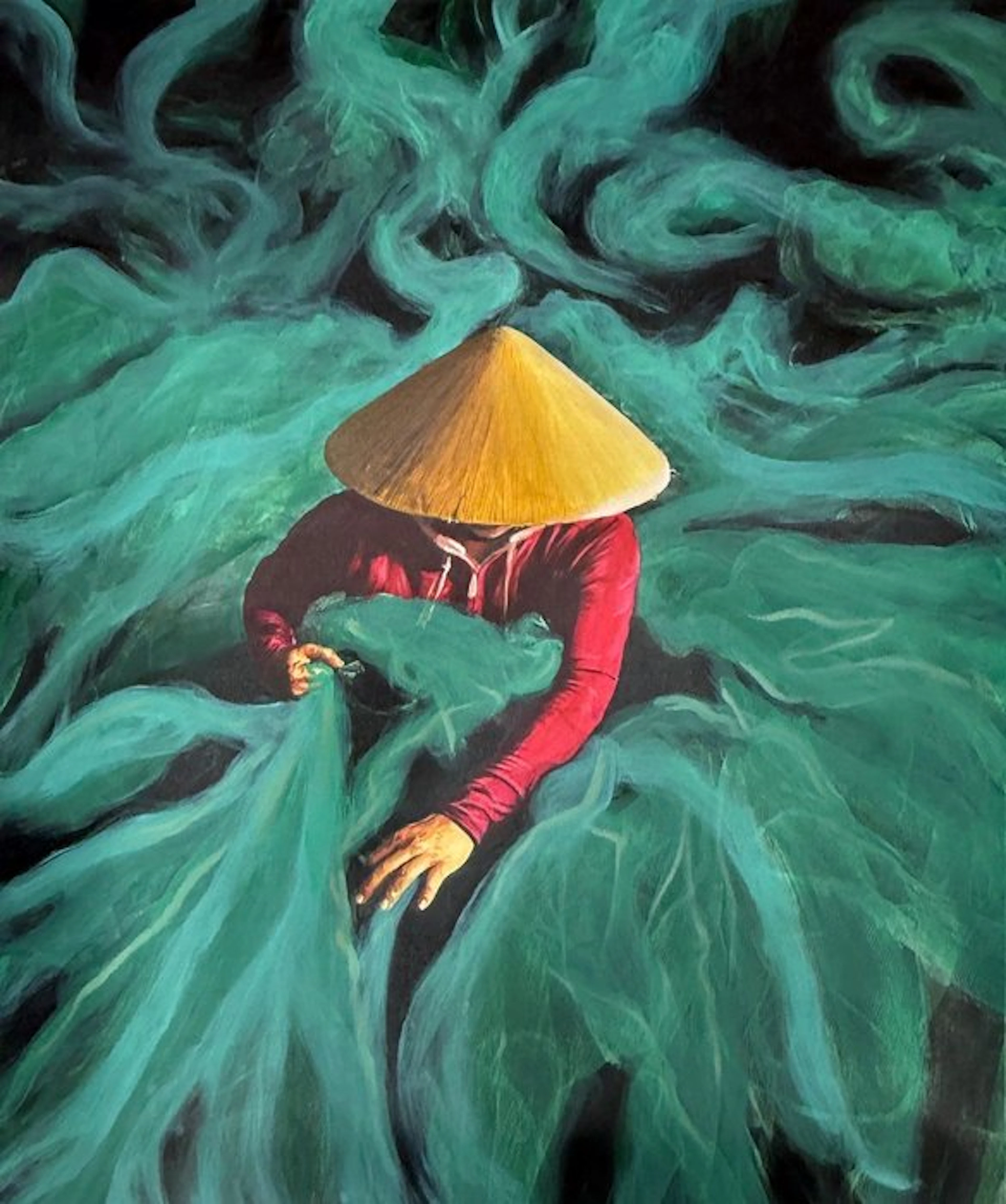 Trinh Ngoc (1992) - Le Filet de l'infini ↑120 →100 cm