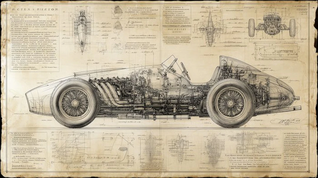 Artxlife - Ascari Ferrari 500 F2 Leonardo Study