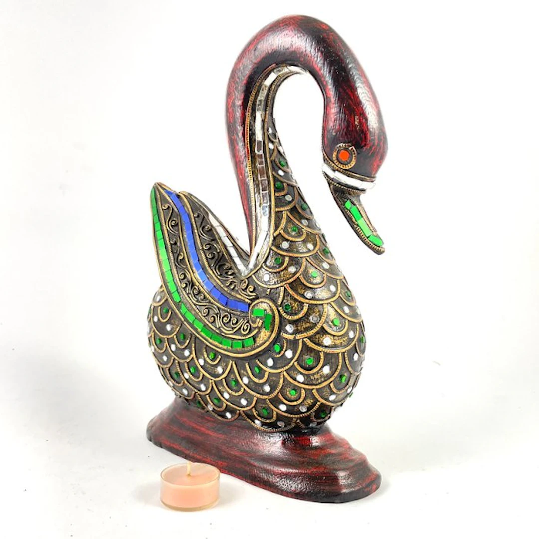 Decorative ornament - Wonderful Swam with Gold Details...