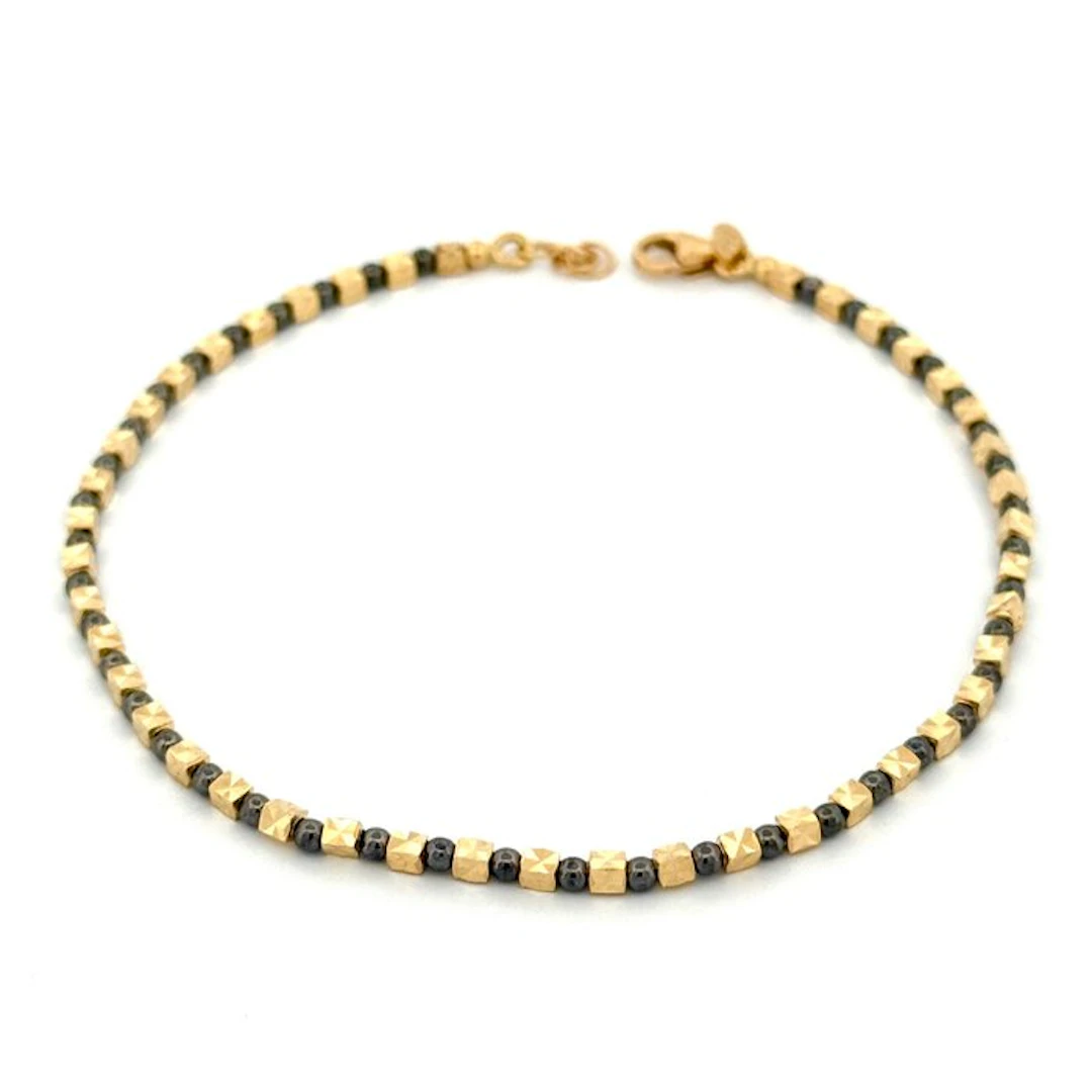 Bracelet - 18 kt. Yellow gold, Black gold - Gold Art