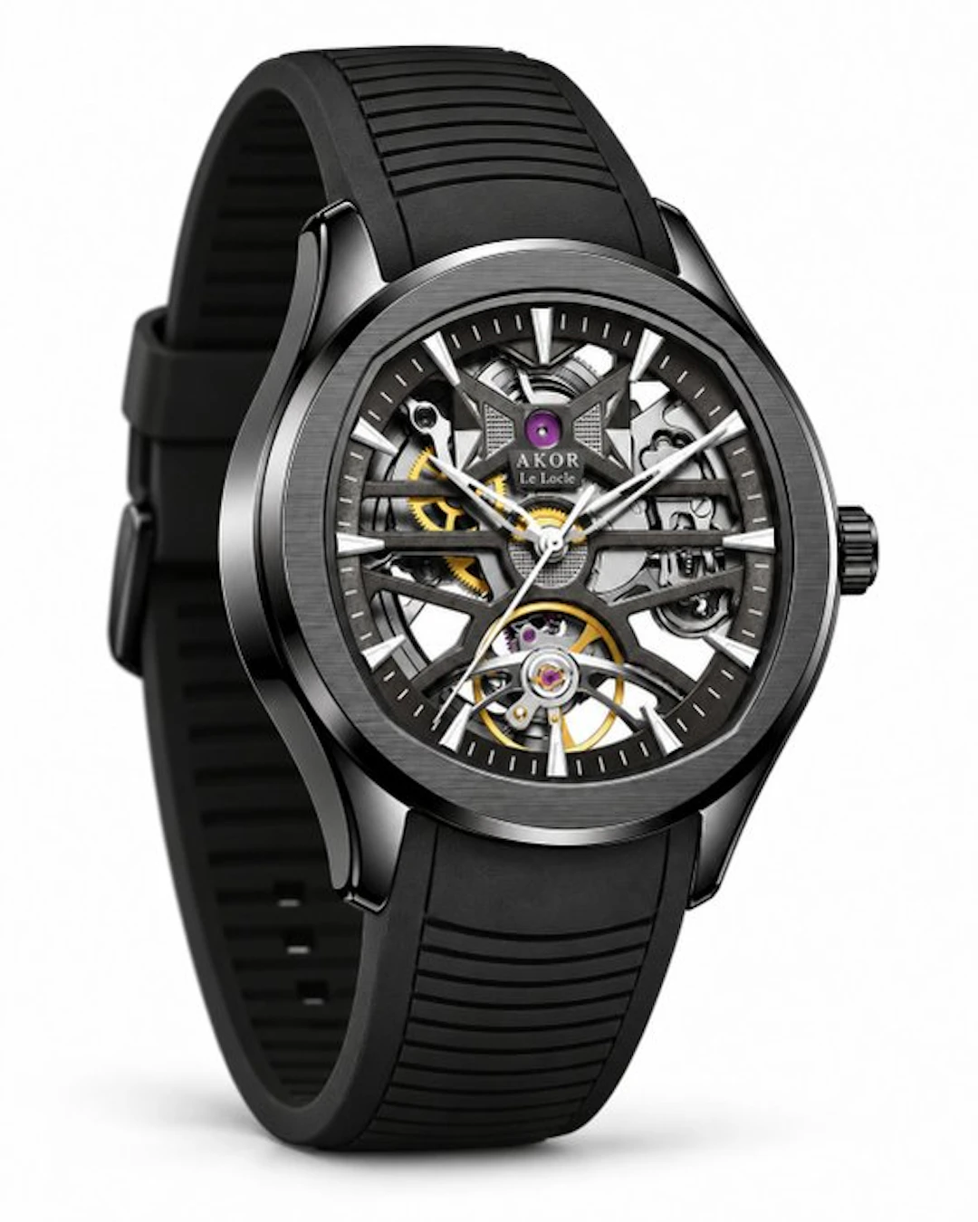 AKOR Le Locle - Axiom Black — Automatique Squelette - No...