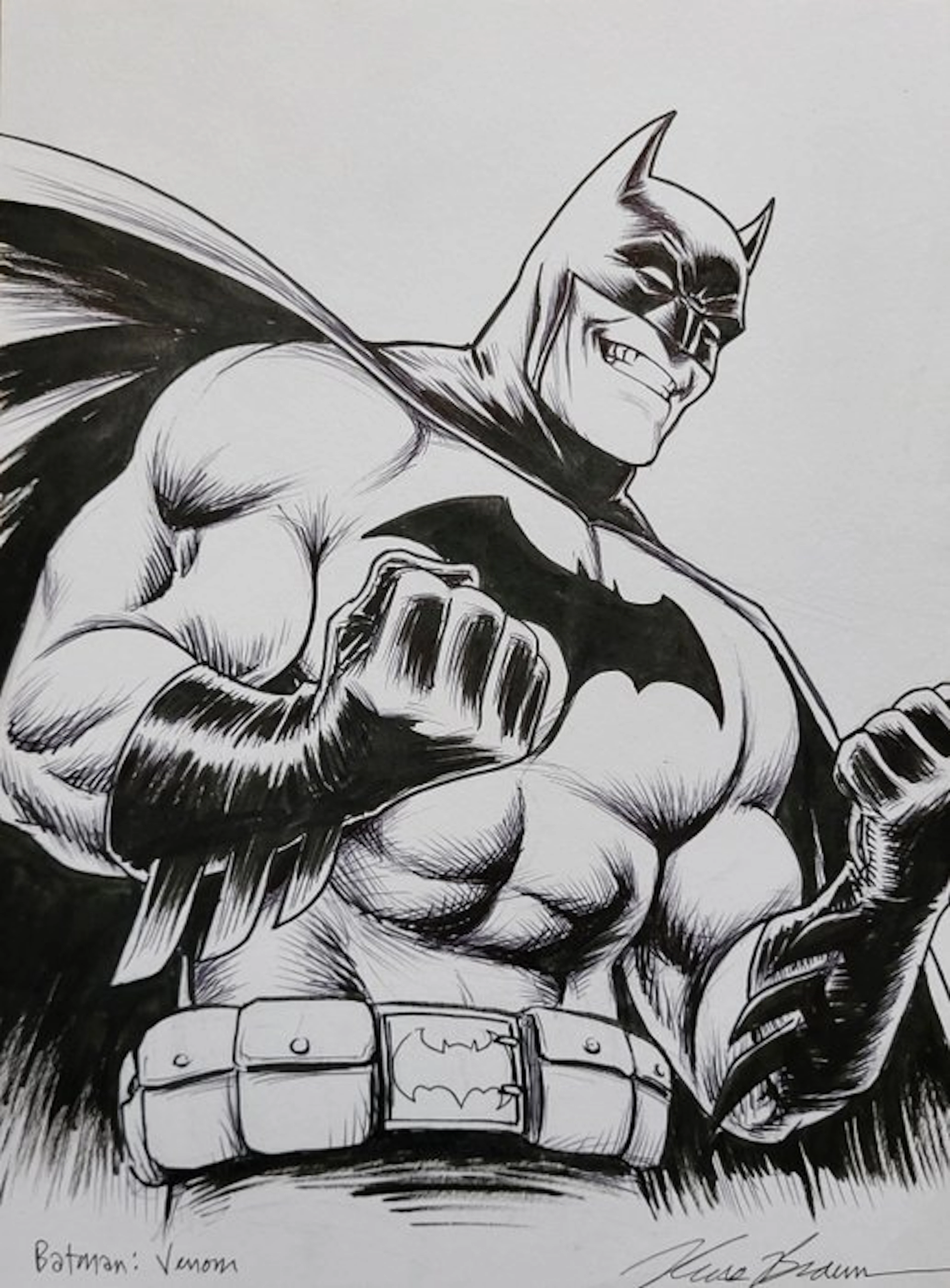 Russ Braun - 1 Original drawing - Batman - Venom - 2022