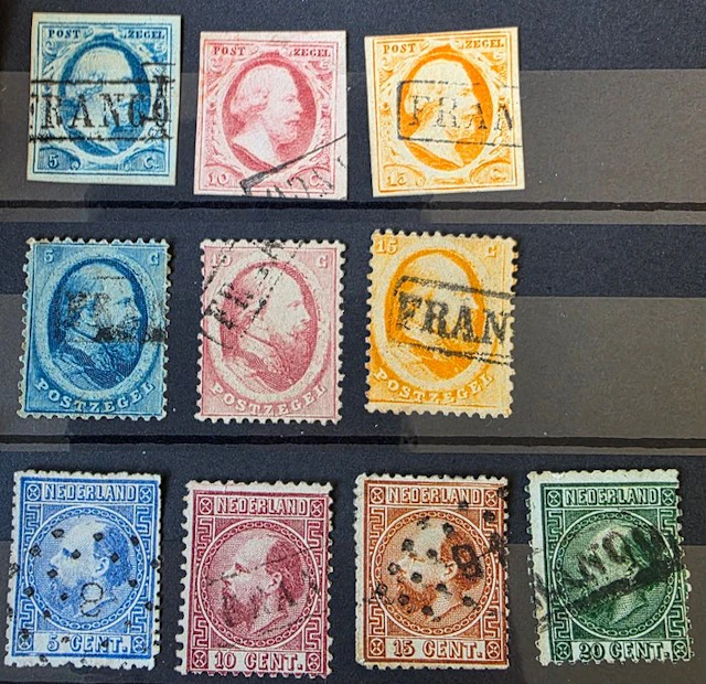 Netherlands 1852/1868 - King William III - NVPH 1-10