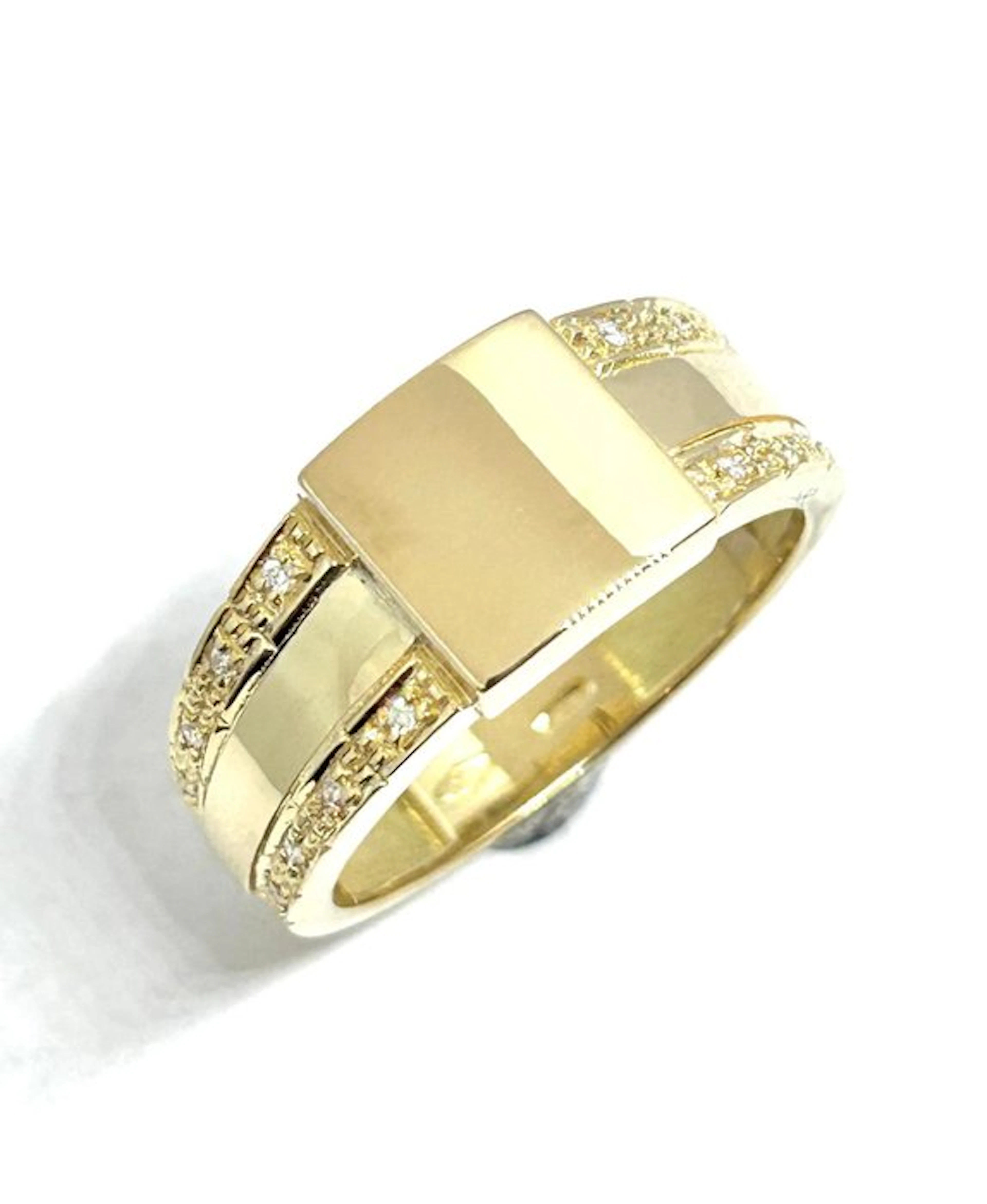 Ring - 18 kt. Yellow gold - 0.16ct. tw. - Diamond