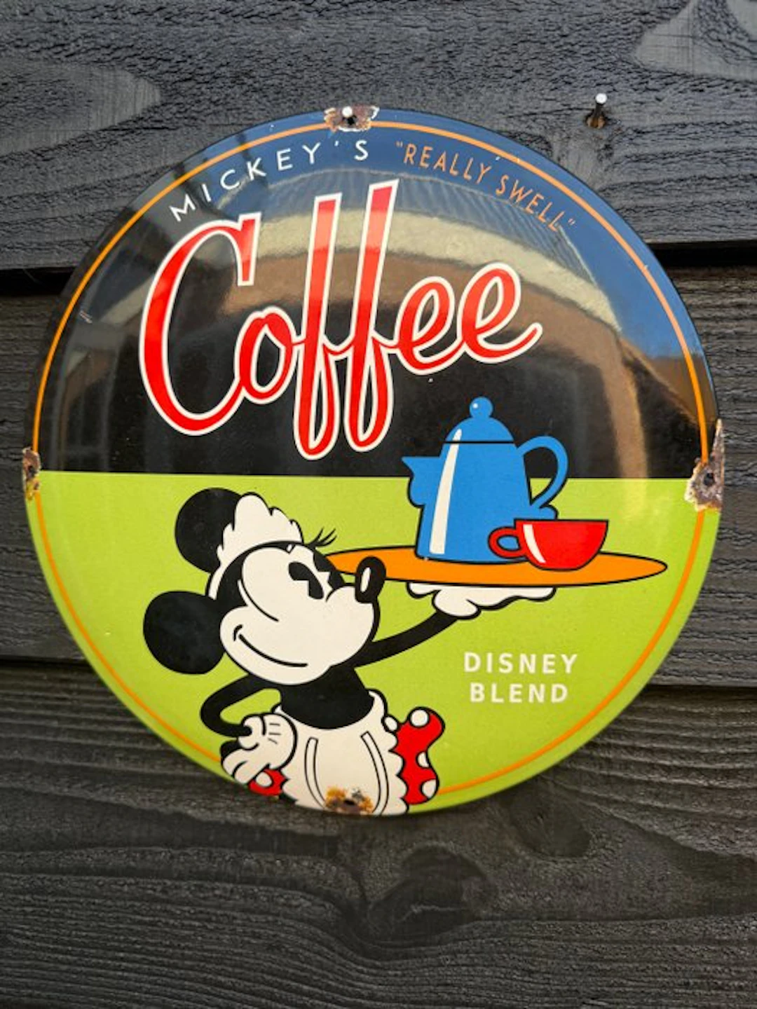 Disney - Mickey's Coffee Disney Blend - Enamel sign - Enamel