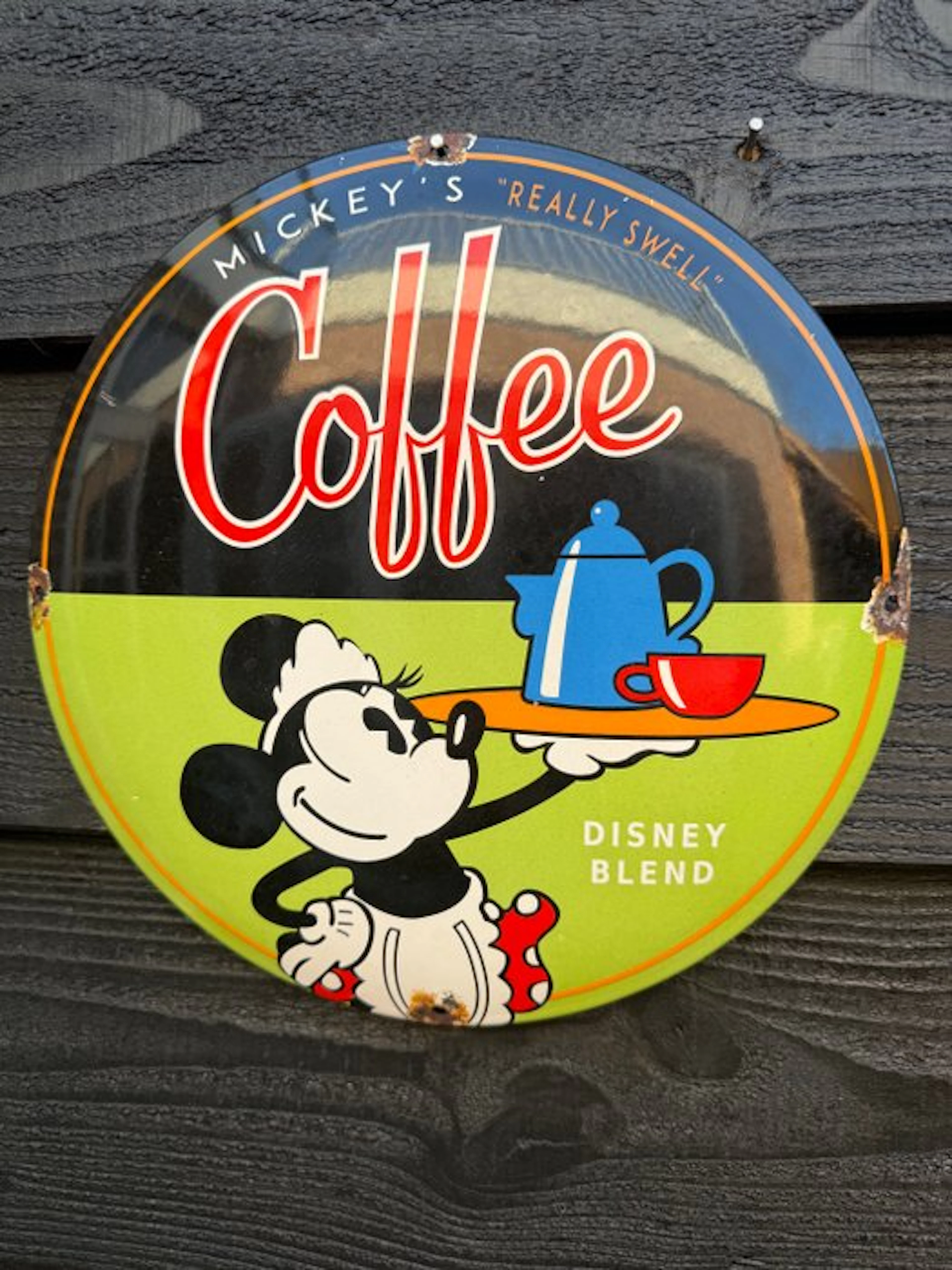 Disney - Mickey's Coffee Disney Blend - Enamel sign - Enamel