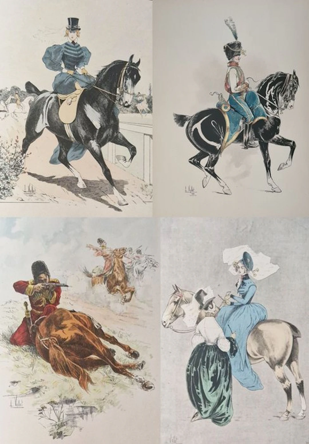 Louis Vallet - Le chic à cheval - Compleet met alle 50 paginagrote