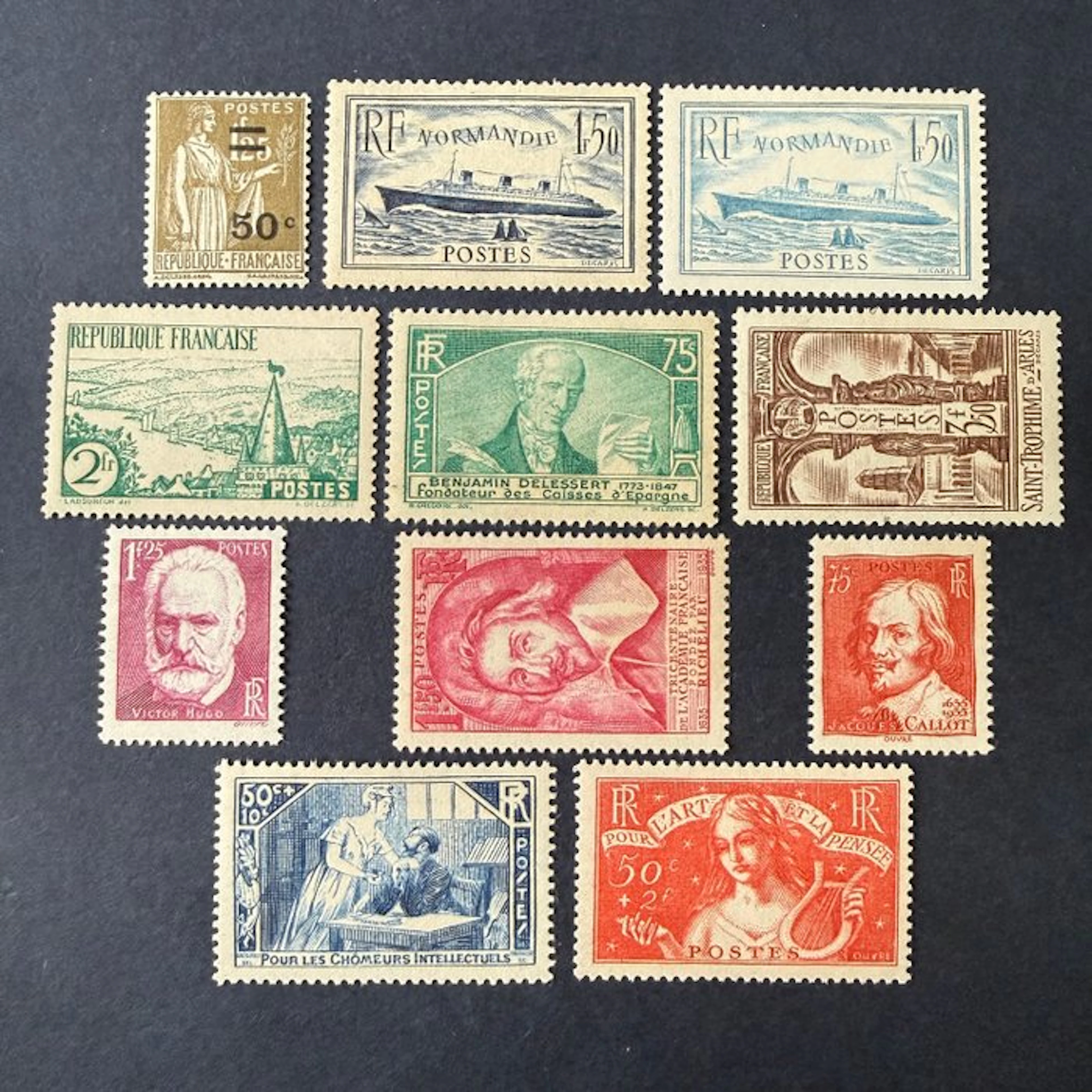 France - Complete year "1935" in mint condition without hinge. TB.