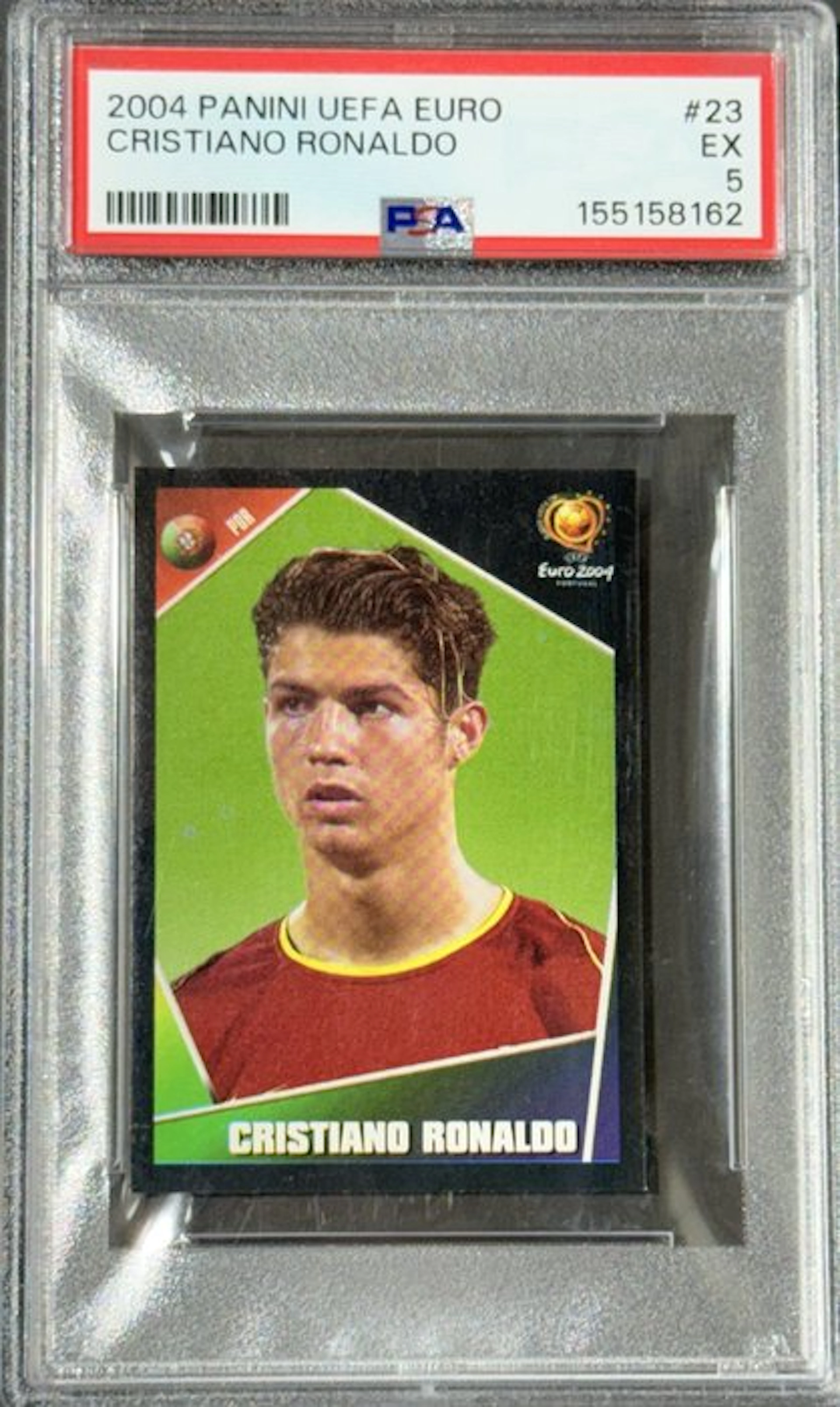 2004 Panini UEFA Euro Cristiano Ronaldo #23 Graded card