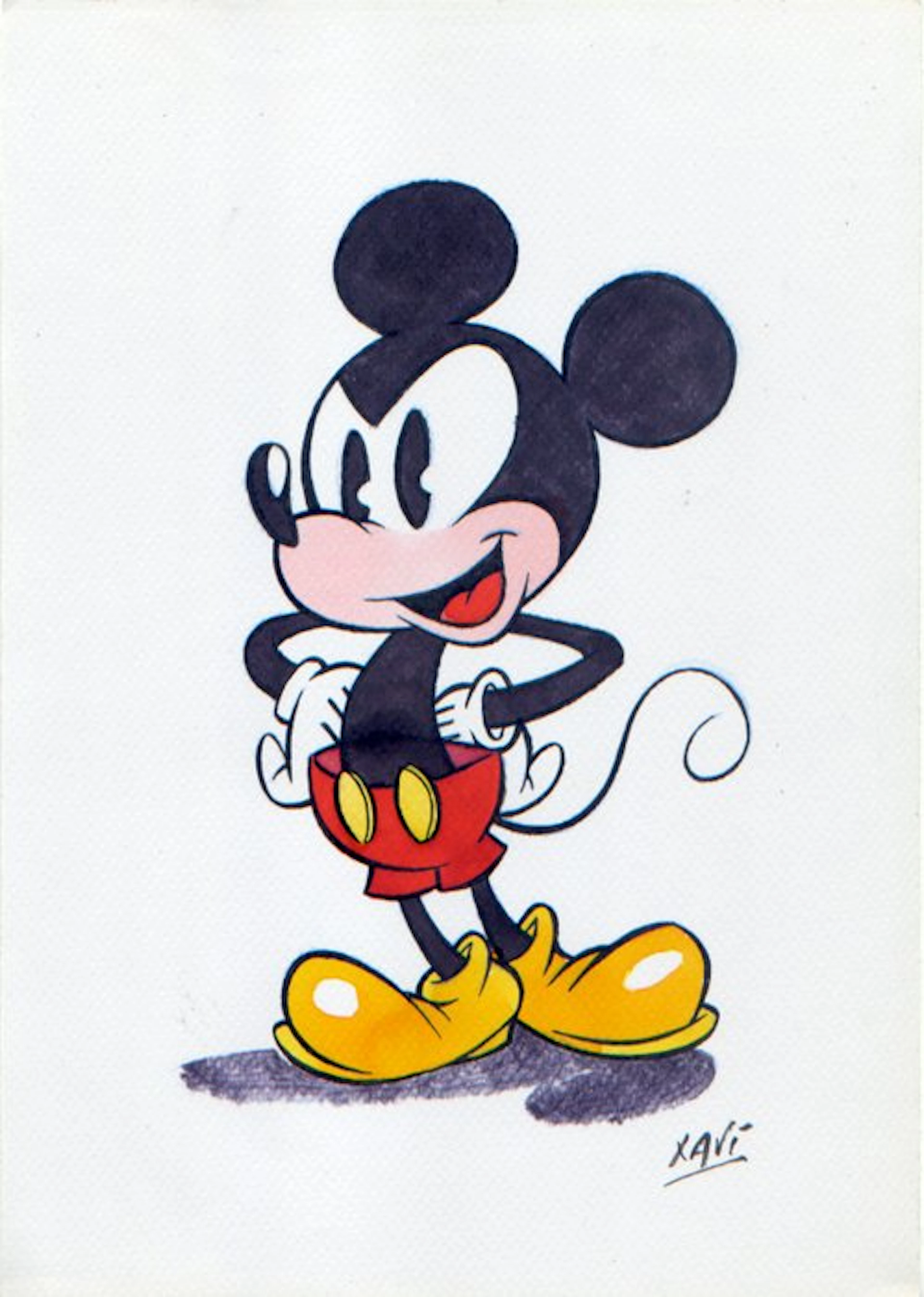 Xavi - 1 Original colour drawing - Mickey Mouse - Mickey Mouse - 2026