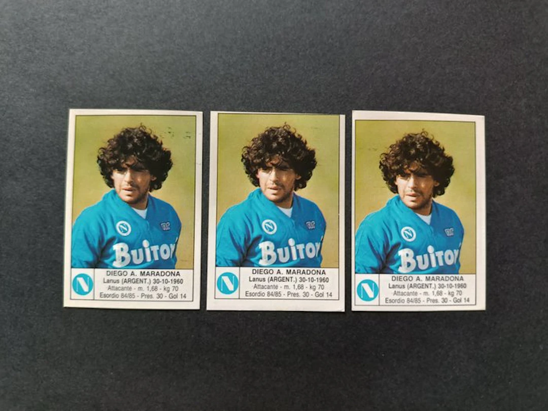 Edis Diego Armando Maradona - Lotto 3 Figurine n