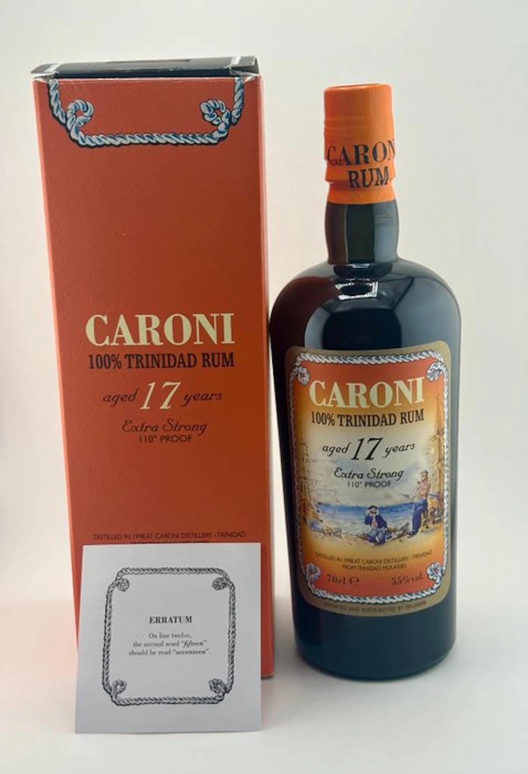 Caroni 1998 17 years old Velier - Extra Strong 110° Proof - b. 2015 - 70cl