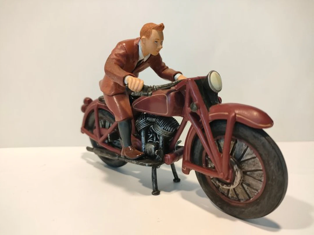 Plastoy - Tintin à moto